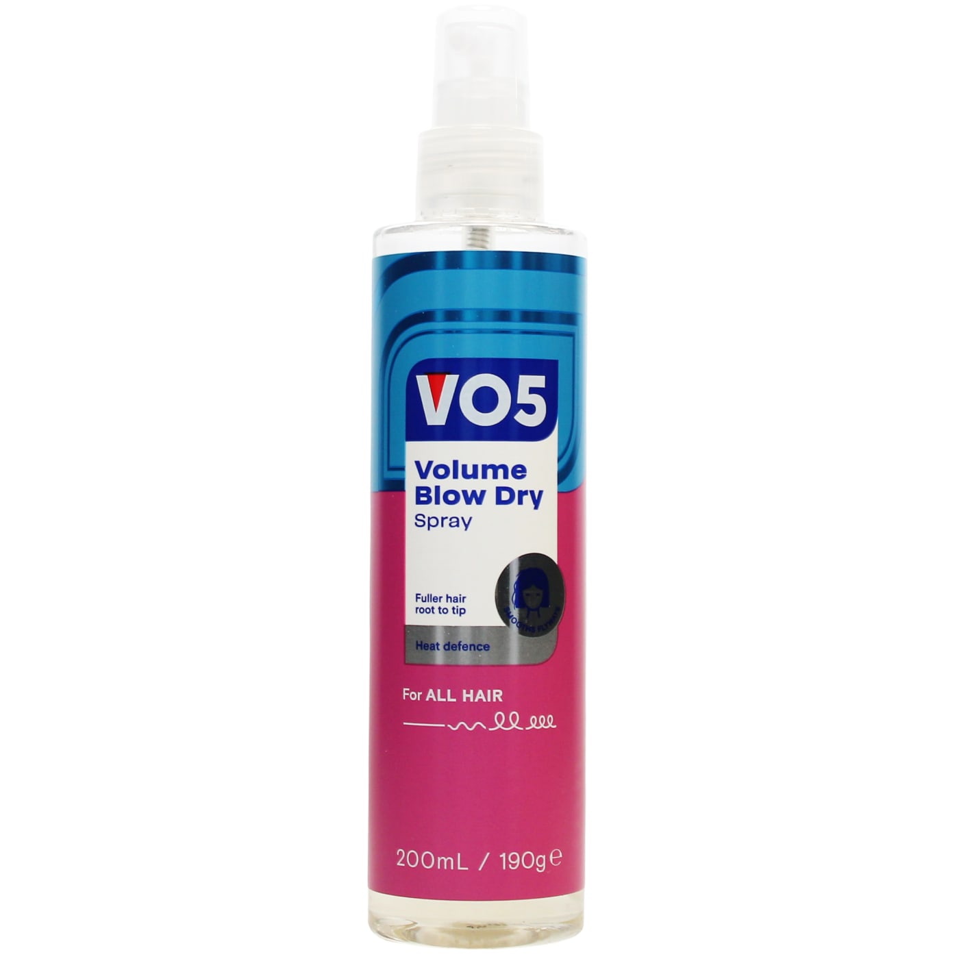 VO5 BLOW DRY SPRAY VOLUME (NEW PACK) 200ML