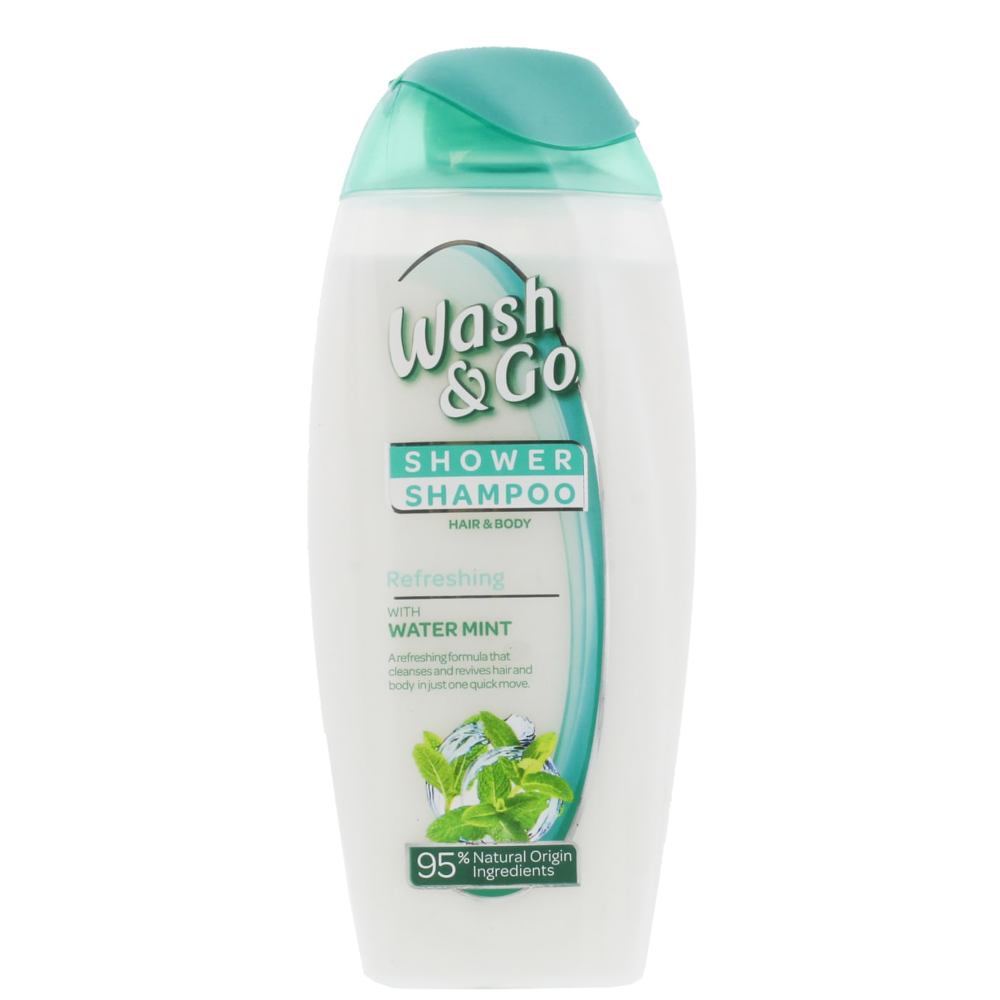 WASH & GO SHOWER & SHAMPOO REFRESHING WITH WATER MINT 250ML
