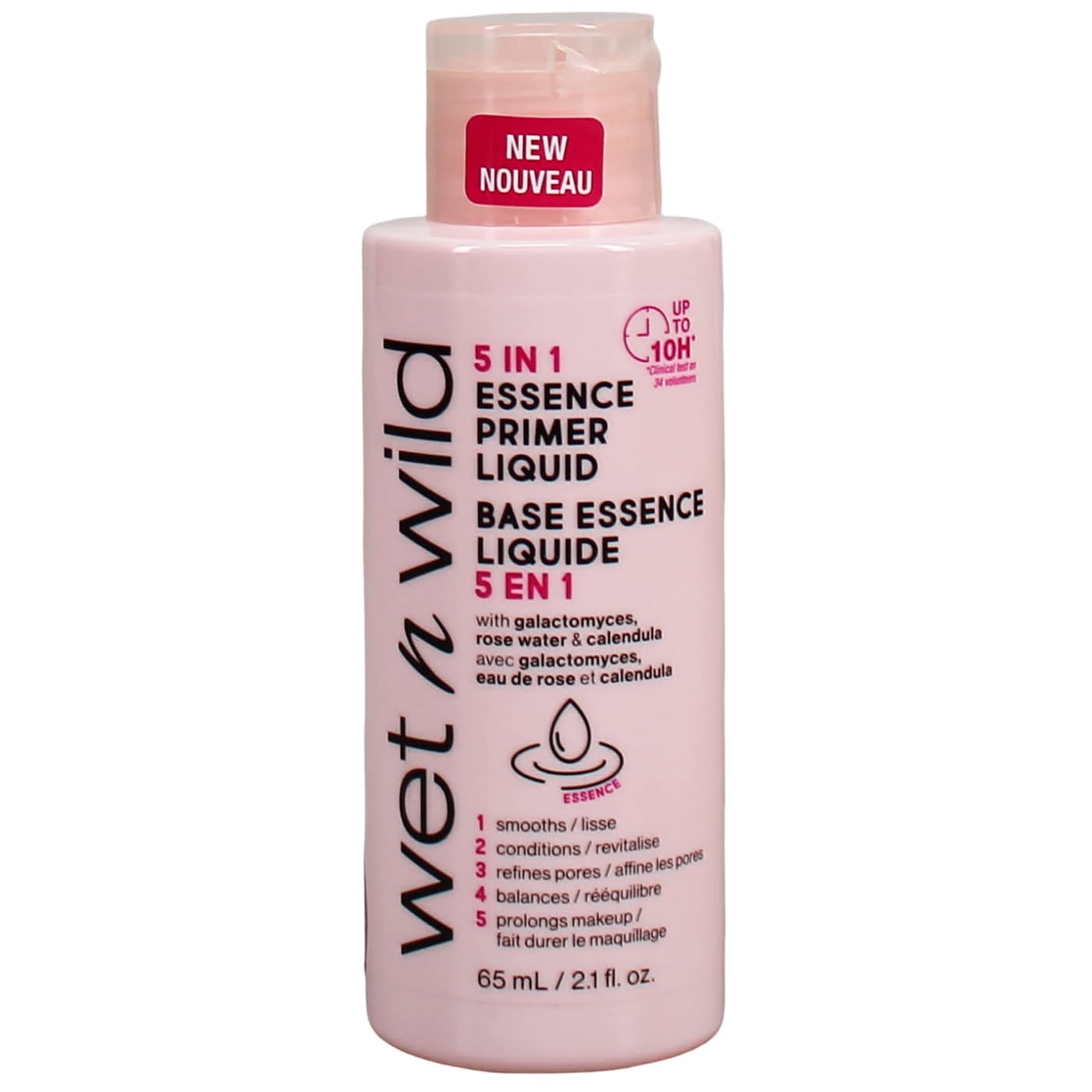 WET N WILD 5-IN-1 ESSENCE PRIMER LIQUID CLEAR 65ML