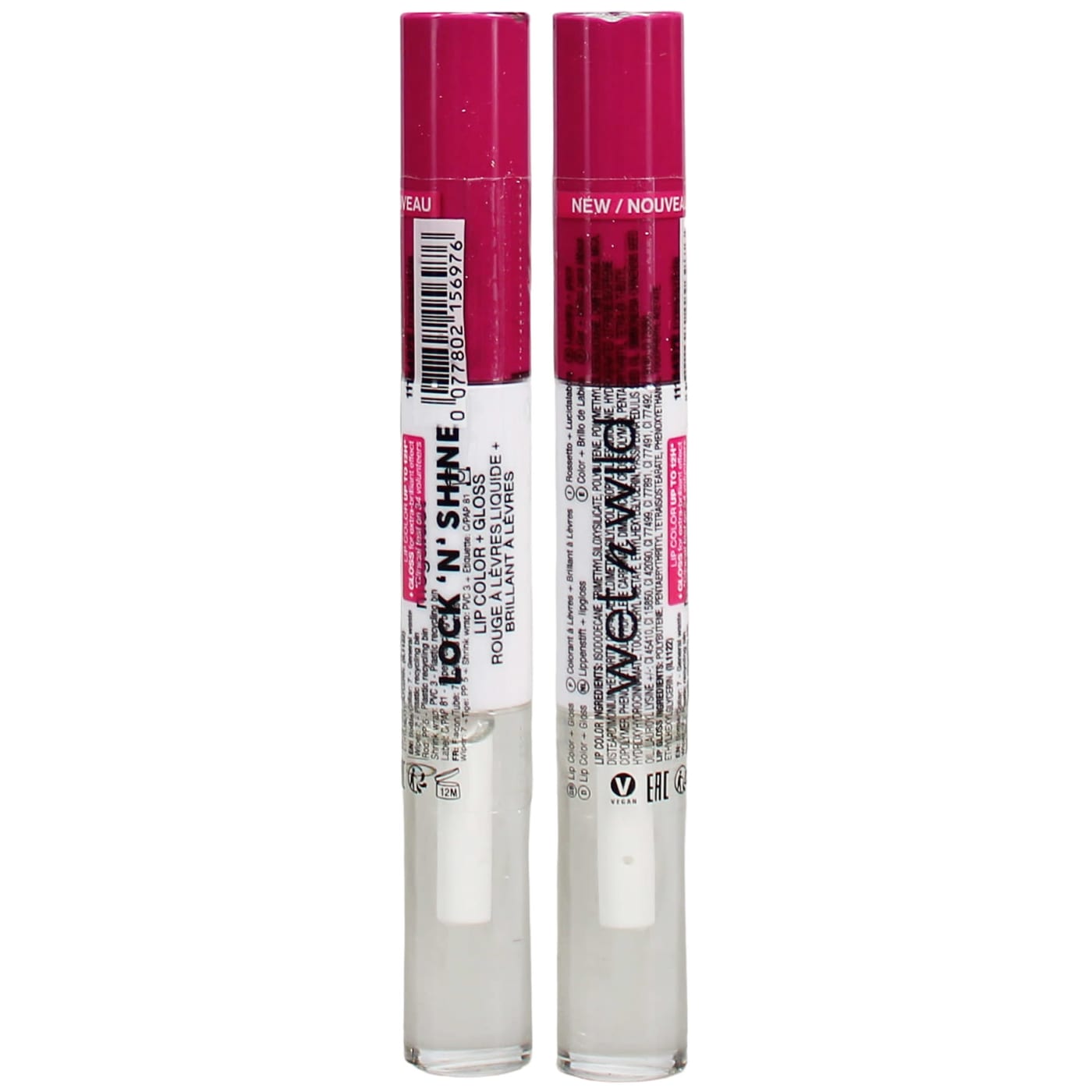 WET N WILD MEGALAST LOCK'N'SHINE LIPCOLOR IRRESISTABLE