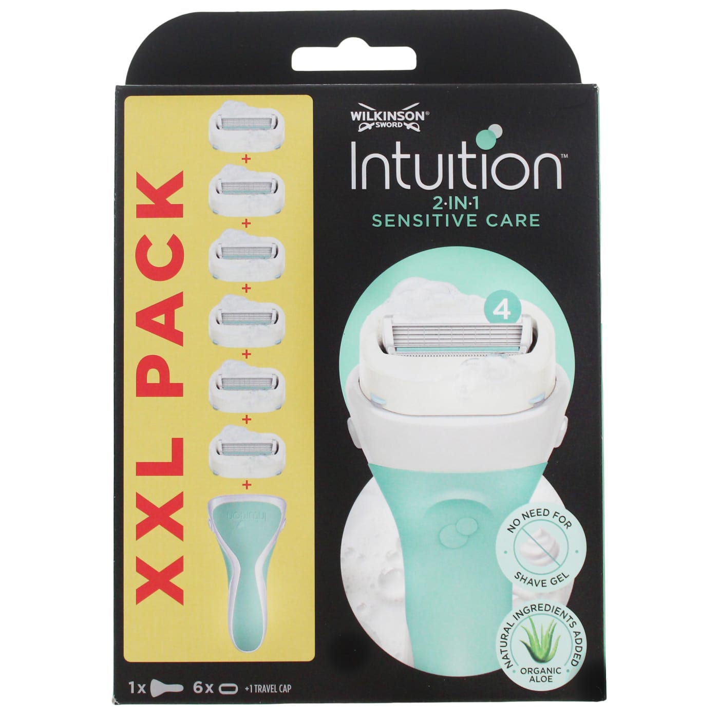 WILKINSON SWORD INTUITION 2IN1 RAZOR SENSITIVE CARE 6UP