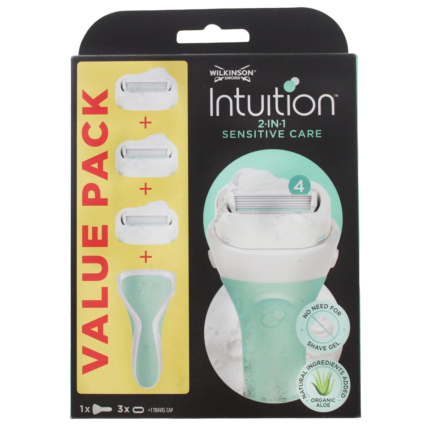 WILKINSON SWORD INTUITION 2IN1 RAZOR SENSITIVE CARE 3UP