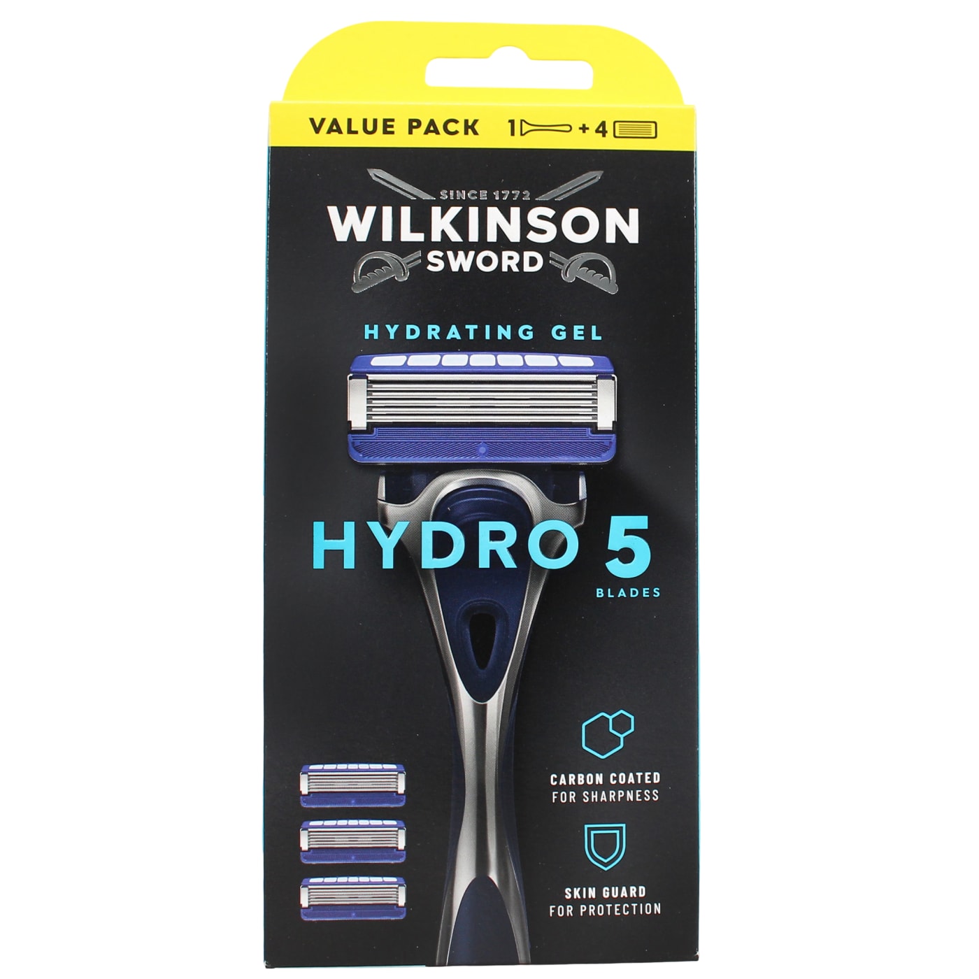 WILKINSON SWORD HYDRO 5 4UP STARTER PACK (4 BLADES, 1 RAZOR)