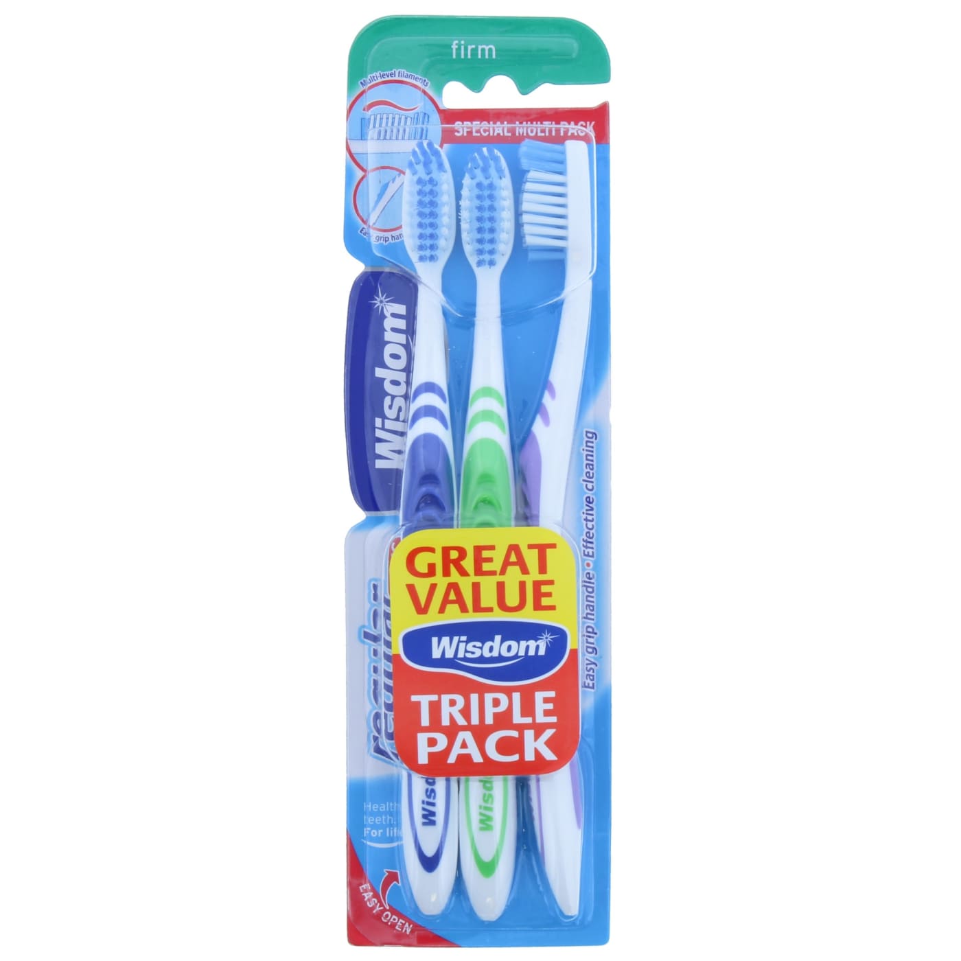 WISDOM TOOTHBRUSH REGULAR FIRM 3 PACK