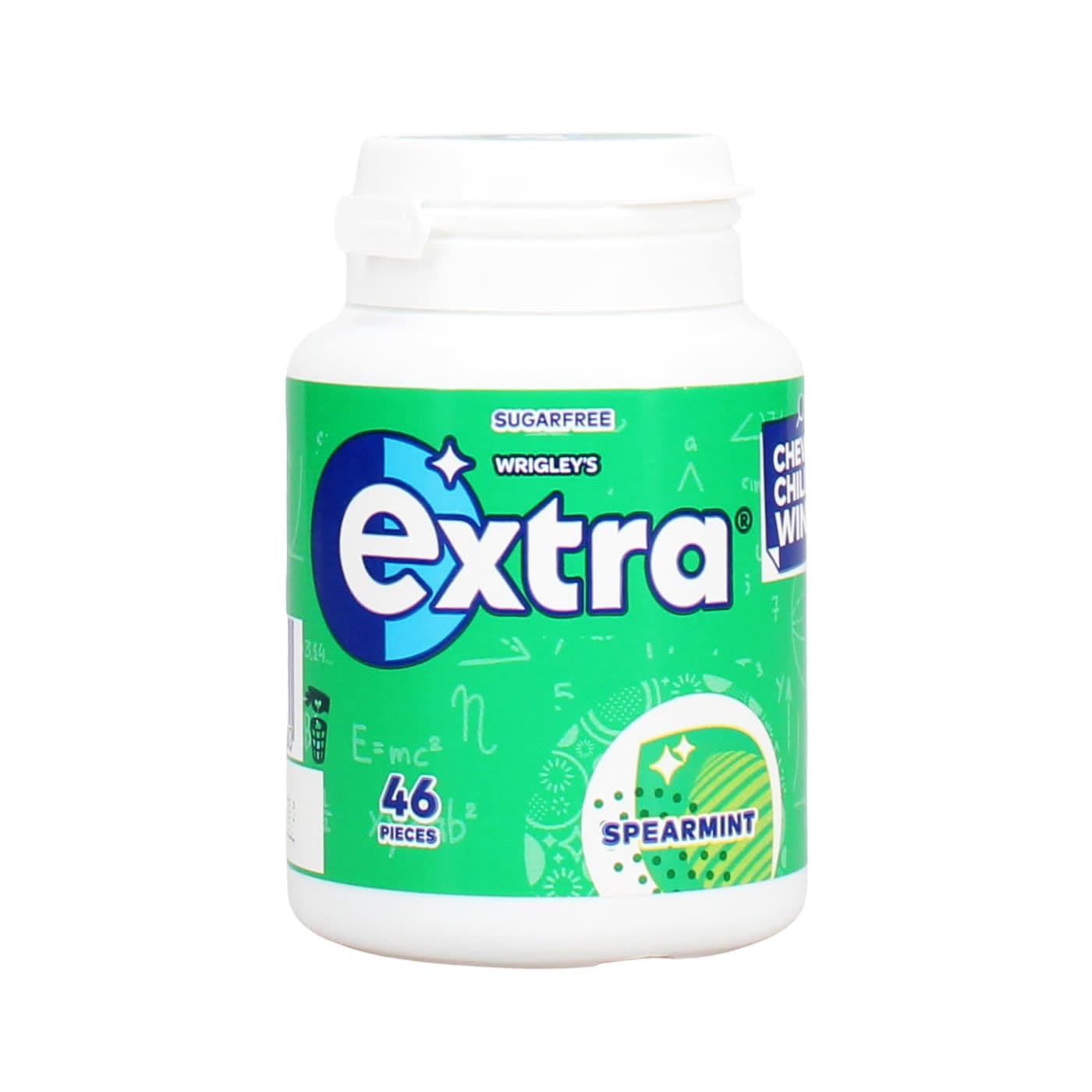 WRIGLEY'S EXTRA 64G CHEWING GUM BOTTLE SPEARMINT 46'S PROMO PACK