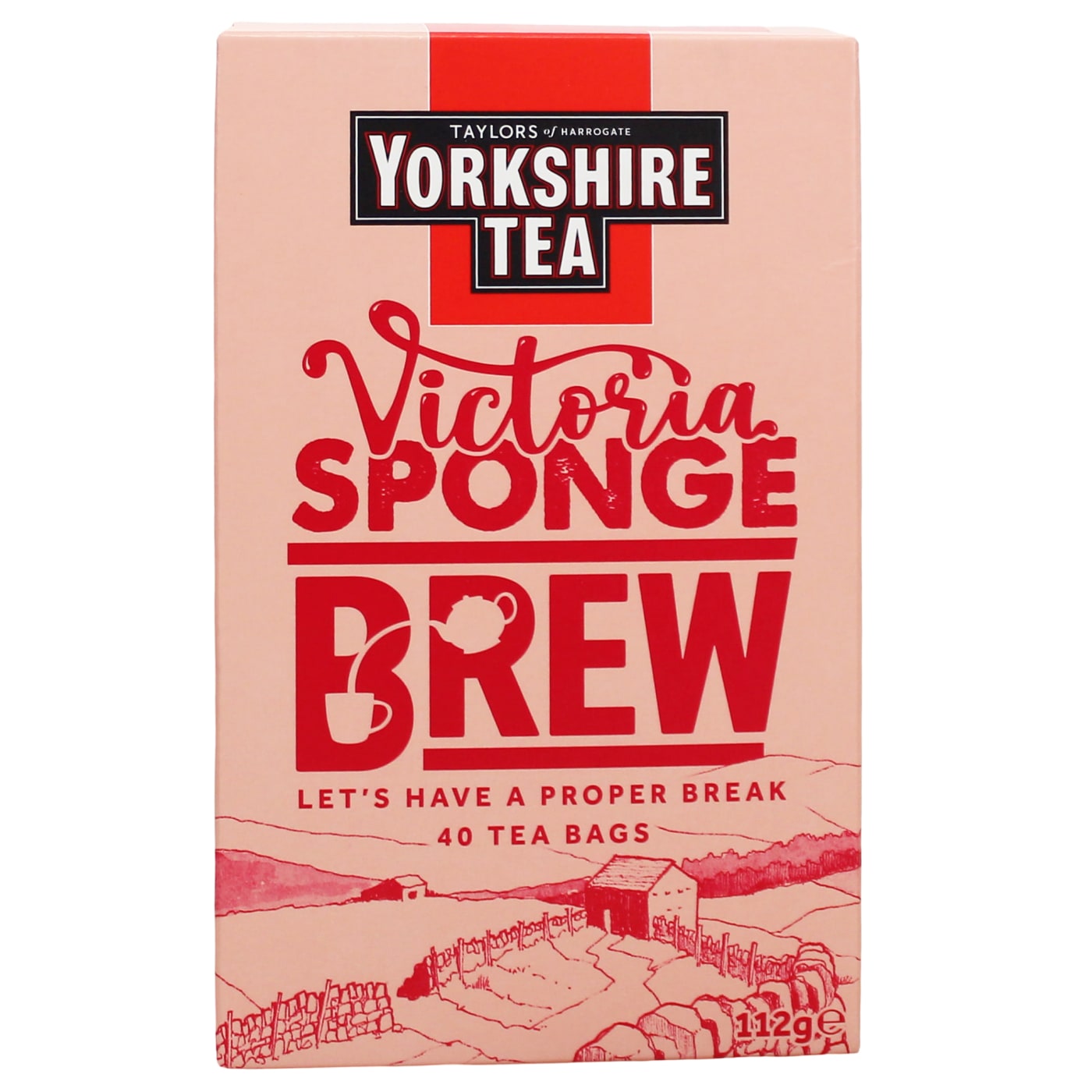 YORKSHIRE TEA VICTORIA SPONGE BREW 40'S