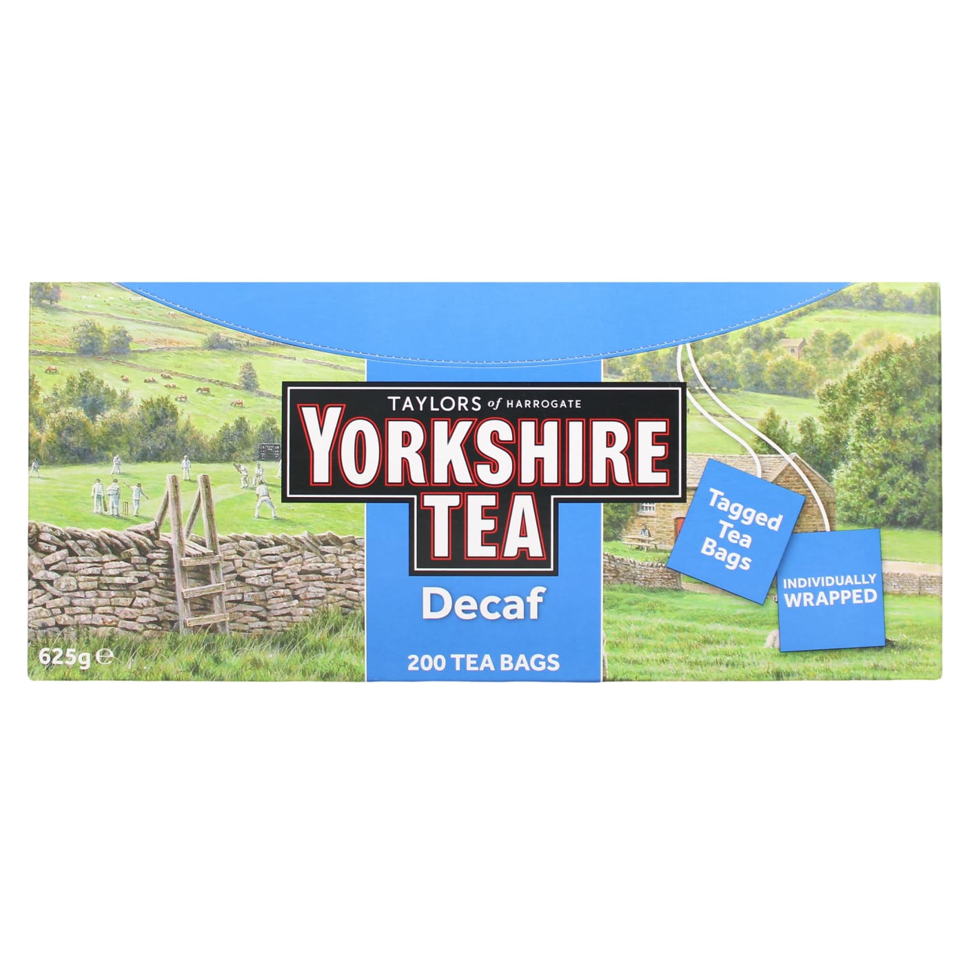 YORKSHIRE TEA BAGS DECAF TAGGED & ENVELOPED 200'S