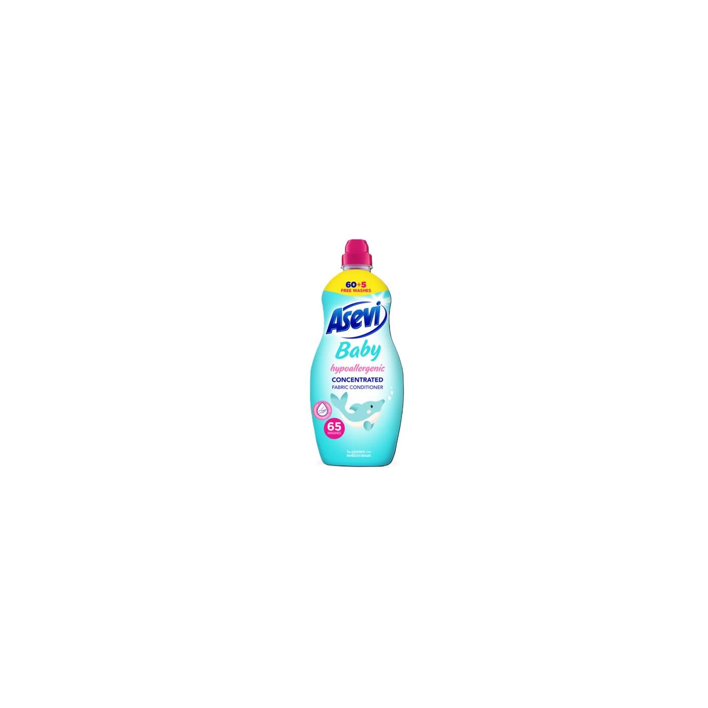 ASEVI 1 FABRIC CONDITIONER BABY 60+5 WASHES 495ML