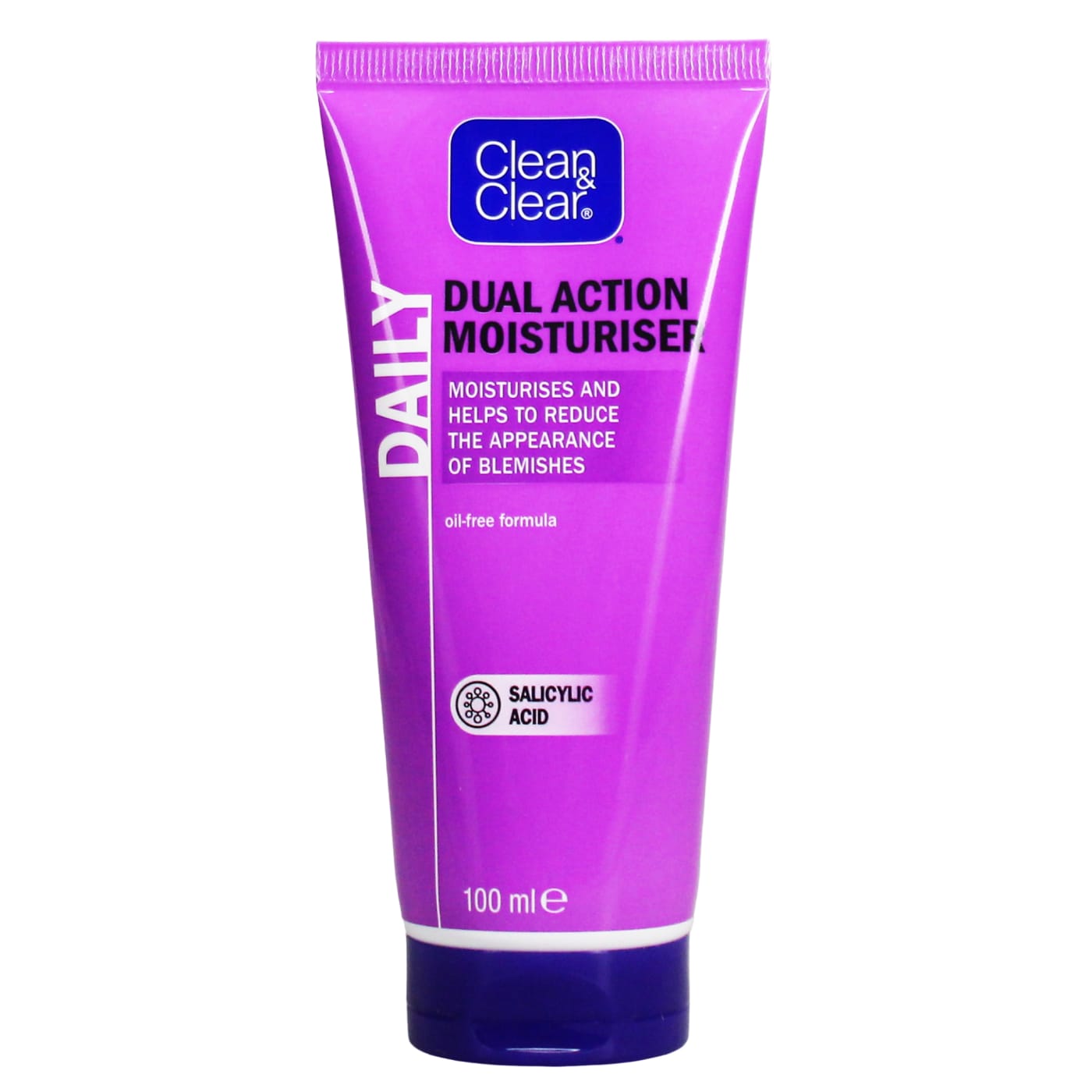 CLEAN & CLEAR MOISTURISER CREAM DUAL ACTION 100ML