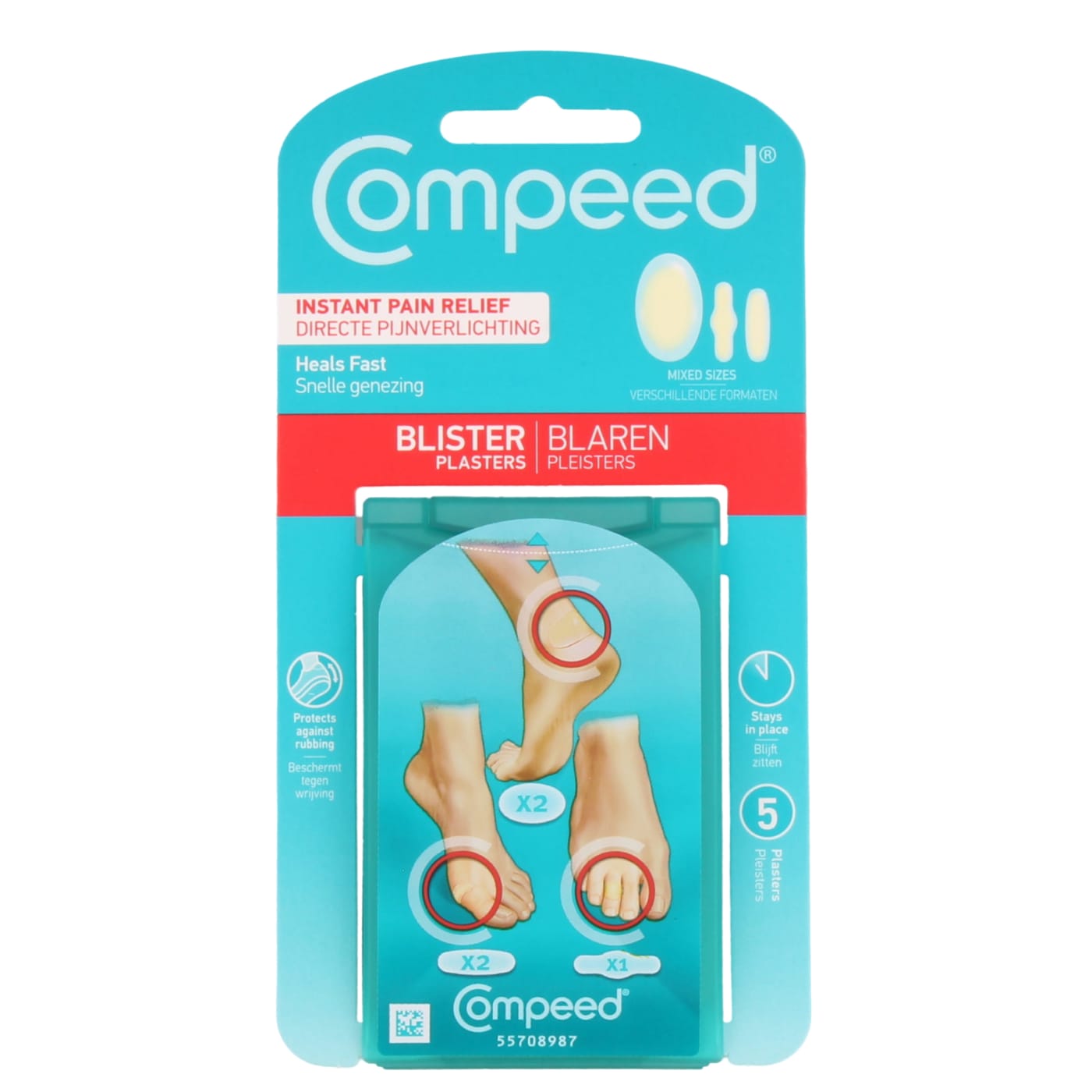 COMPEED BLISTER PLASTERS MIXED PACK 5'S