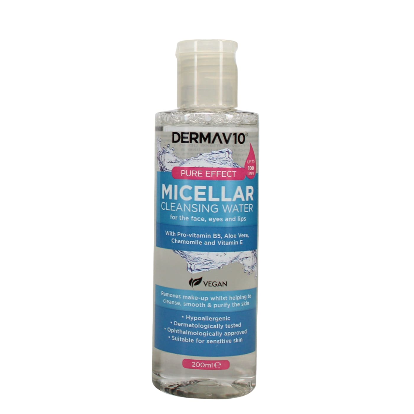 DERMA V10 MICELLAR CLEANSING WATER 200ML