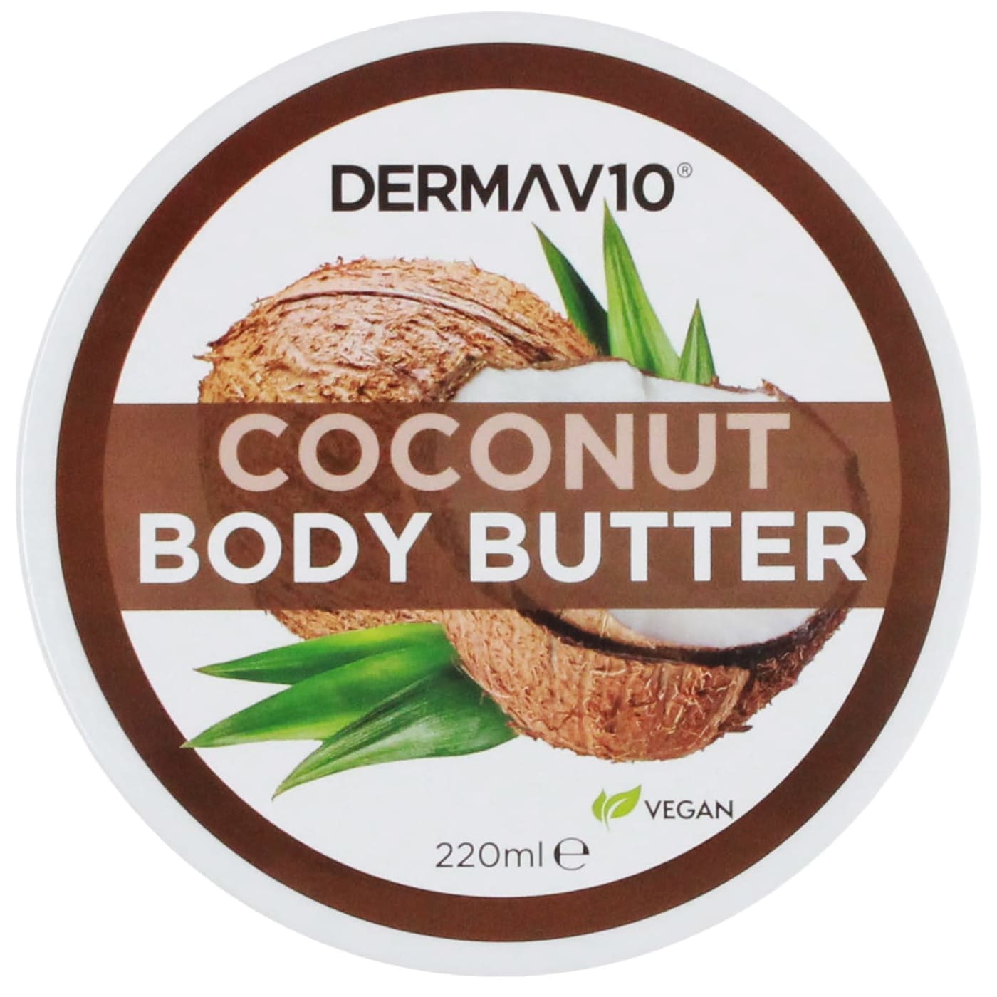 DERMA V10 BODY BUTTER COCONUT 220ML