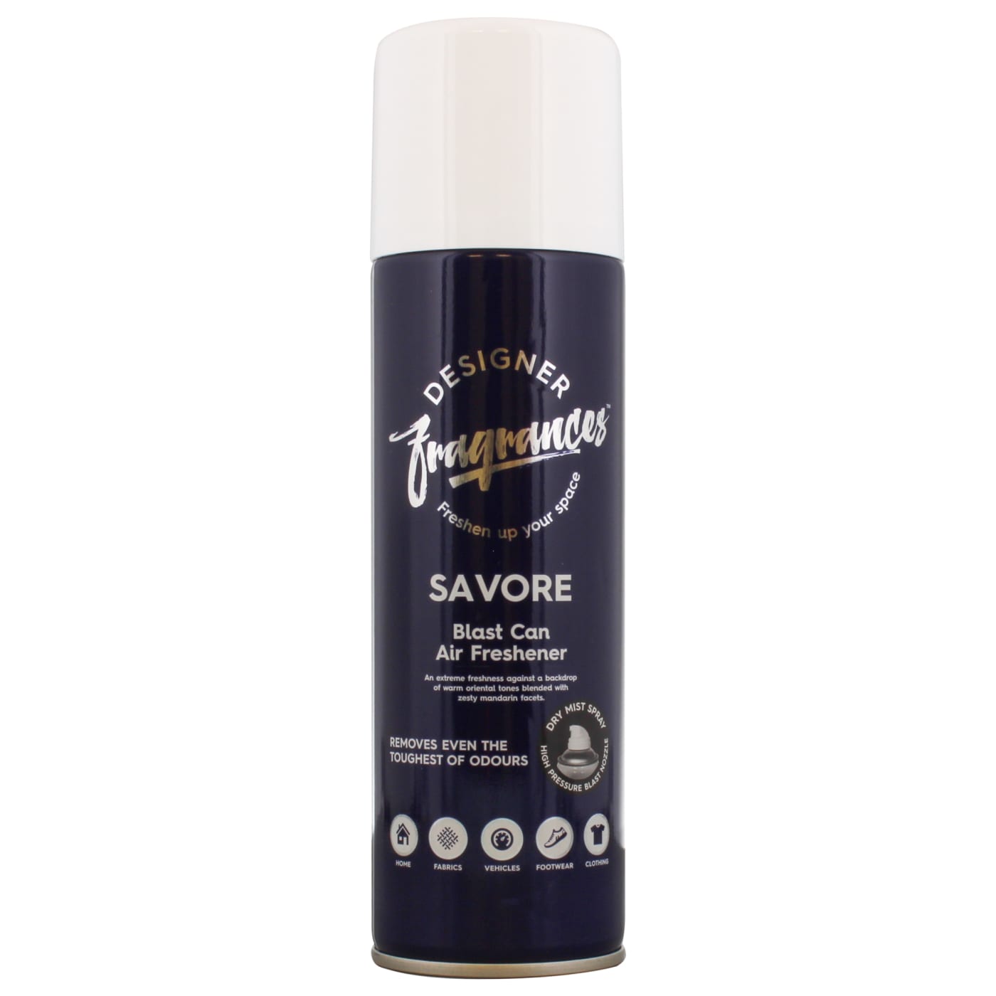 DESIGNER FRAGRANCES BLAST CAN AIR FRESHENER SAVORE 300ML