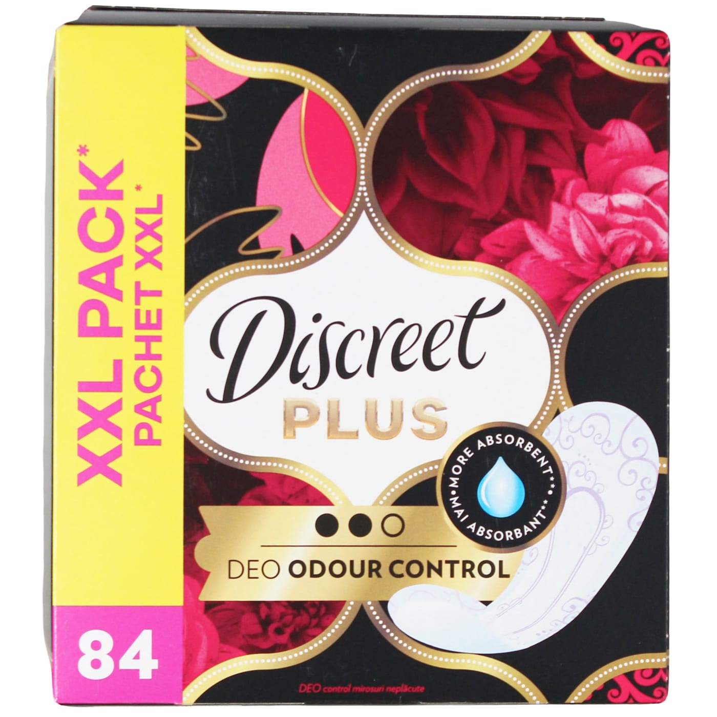 DISCREET PLUS PANTY LINER 84'S