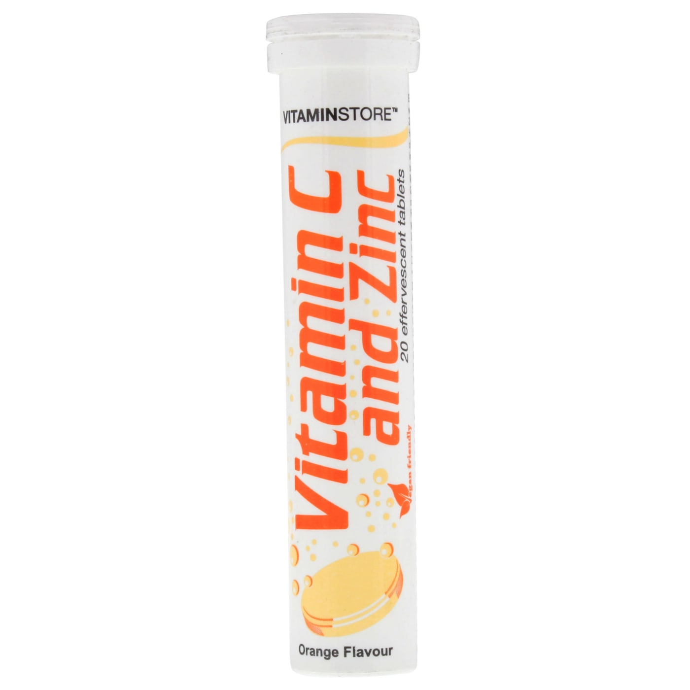 EFFERVESCENT VITAMIN C & ZINC TABLETS ORANGE 20'S