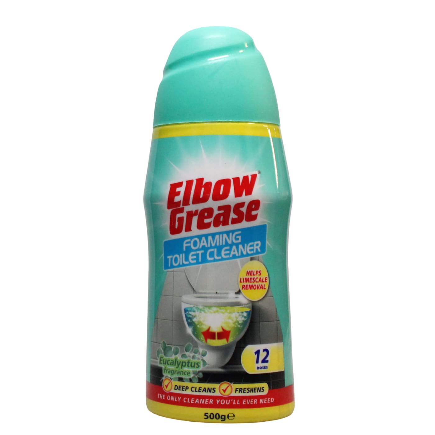 ELBOW GREASE 500G FOAMING TOILET CLEANER EUCALYPTUS