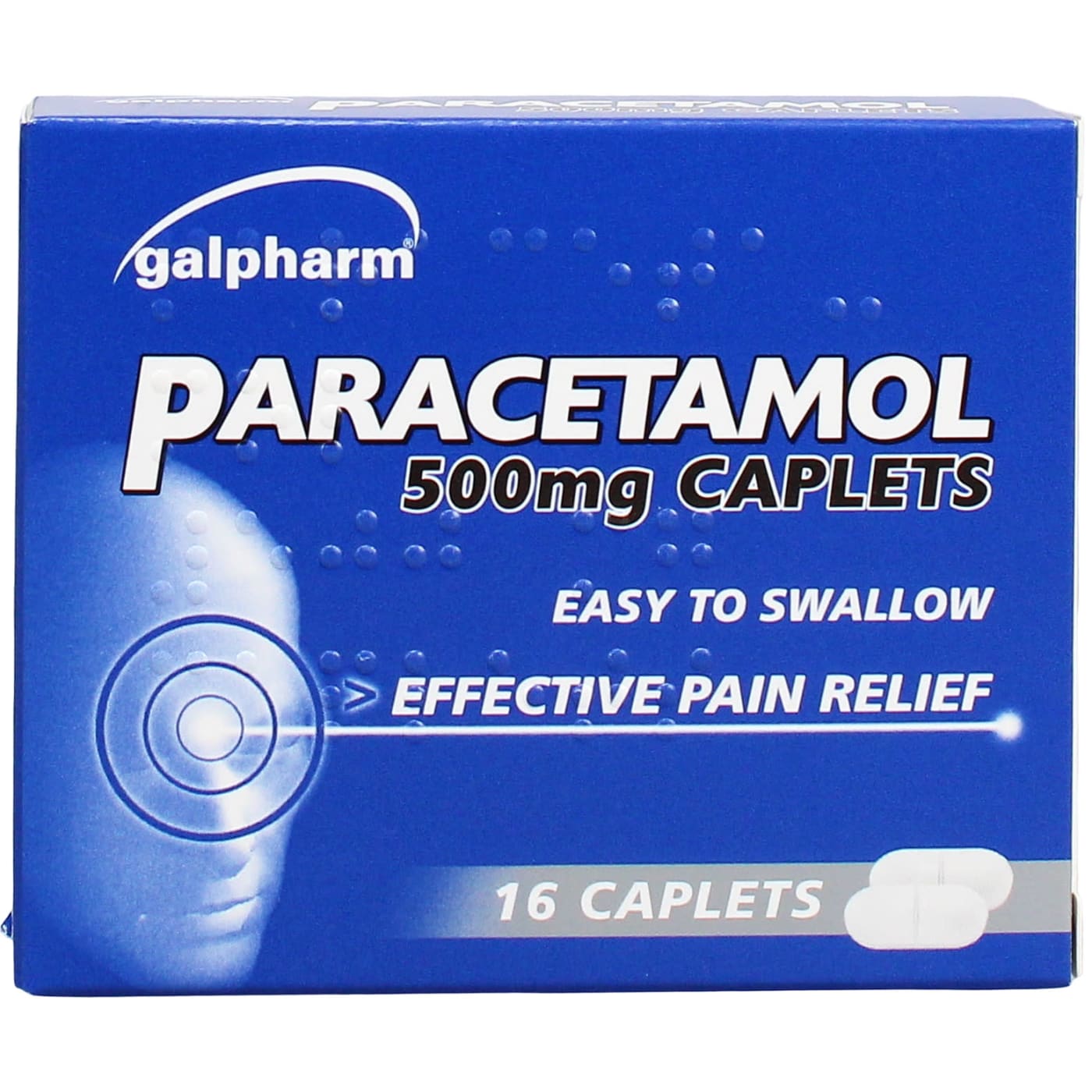 GALPHARM 500MG PARACETAMOL CAPLETS 16'S