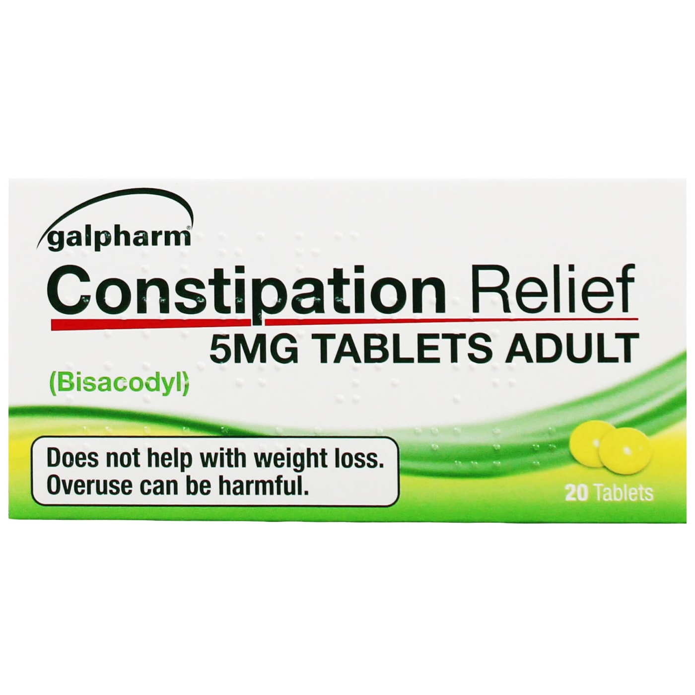 GALPHARM 5MG CONSTIPATION RELIEF WITH BISACODYL 20'S