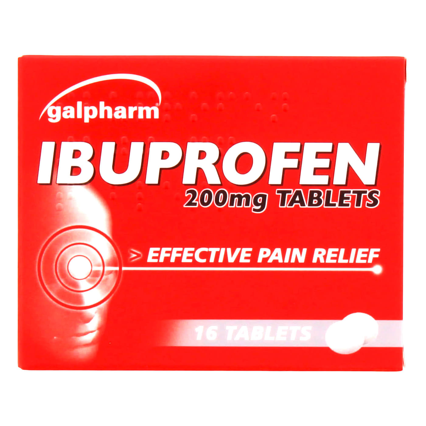 GALPHARM 200MG IBUPROFEN TABLETS 16'S