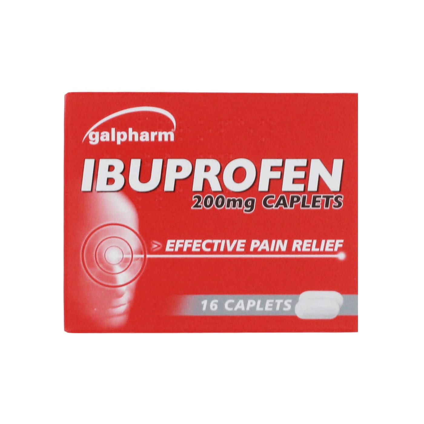 GALPHARM 200MG IBUPROFEN CAPLETS 16'S