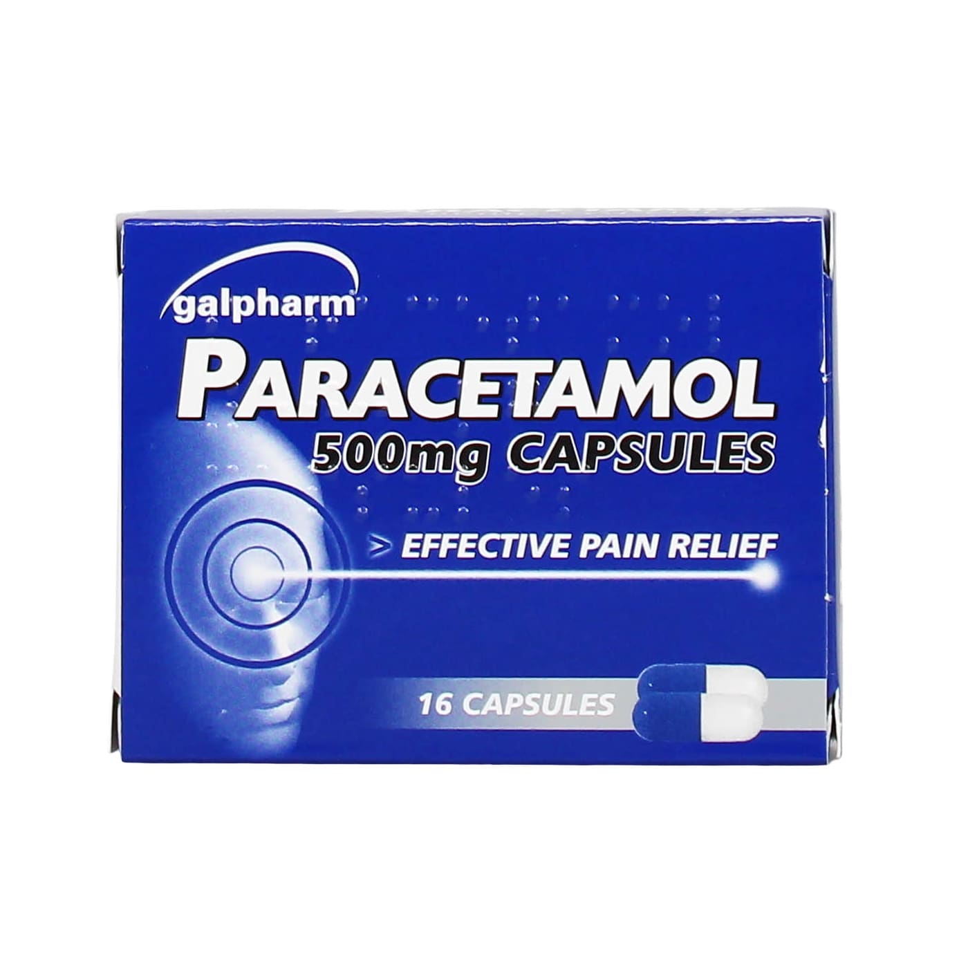 GALPHARM 500MG PARACETAMOL CAPSULES 16'S