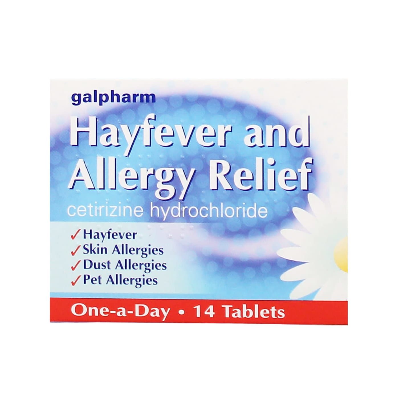 GALPHARM CETIRIZINE HAYFEVER & ALLERGY RELIEF 14'S