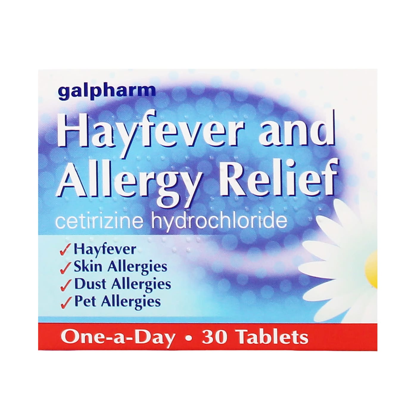 GALPHARM CETIRIZINE HAYFEVER & ALLERGY RELIEF 30'S