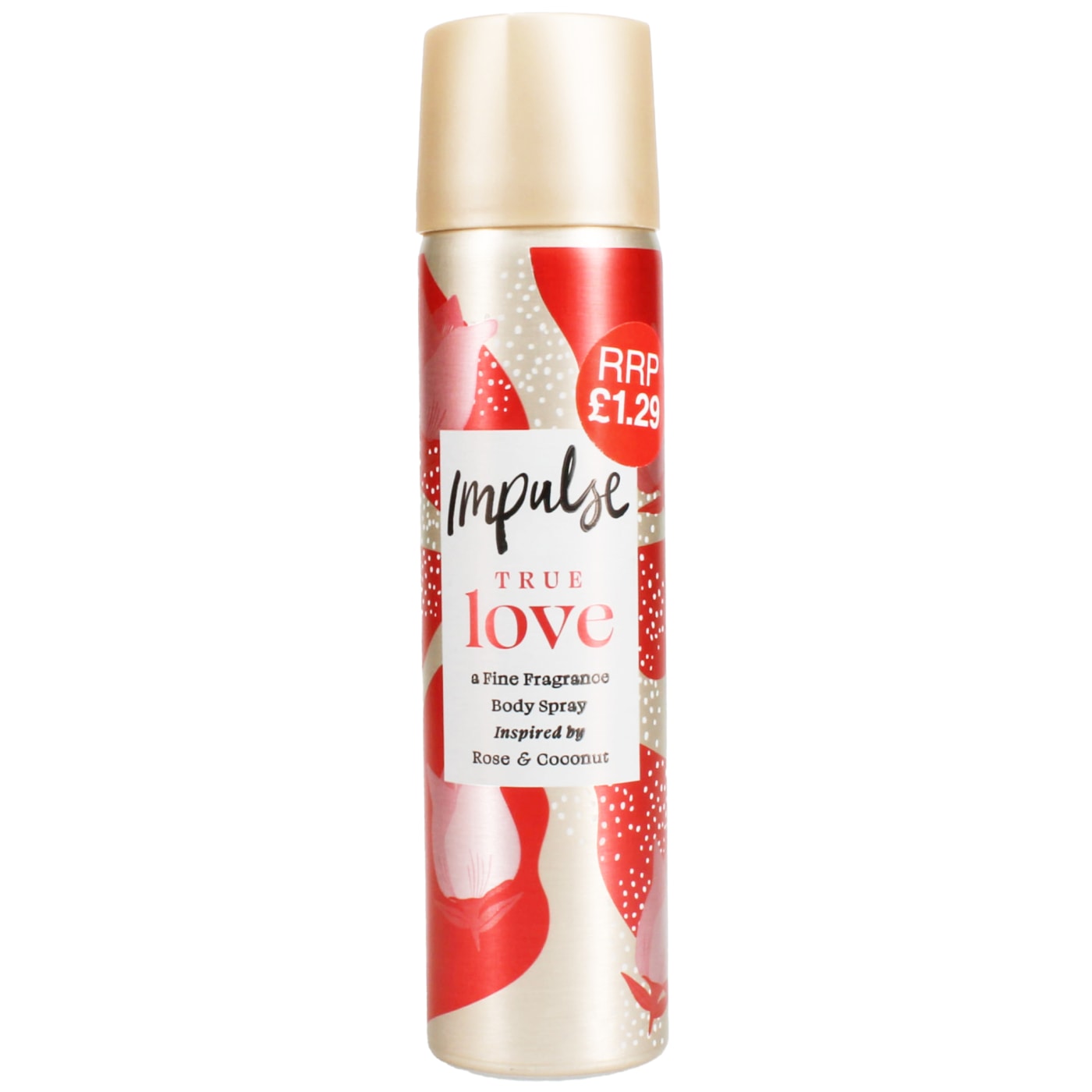 IMPULSE BODY SPRAY TRUE LOVE PMP £1.29 75ML