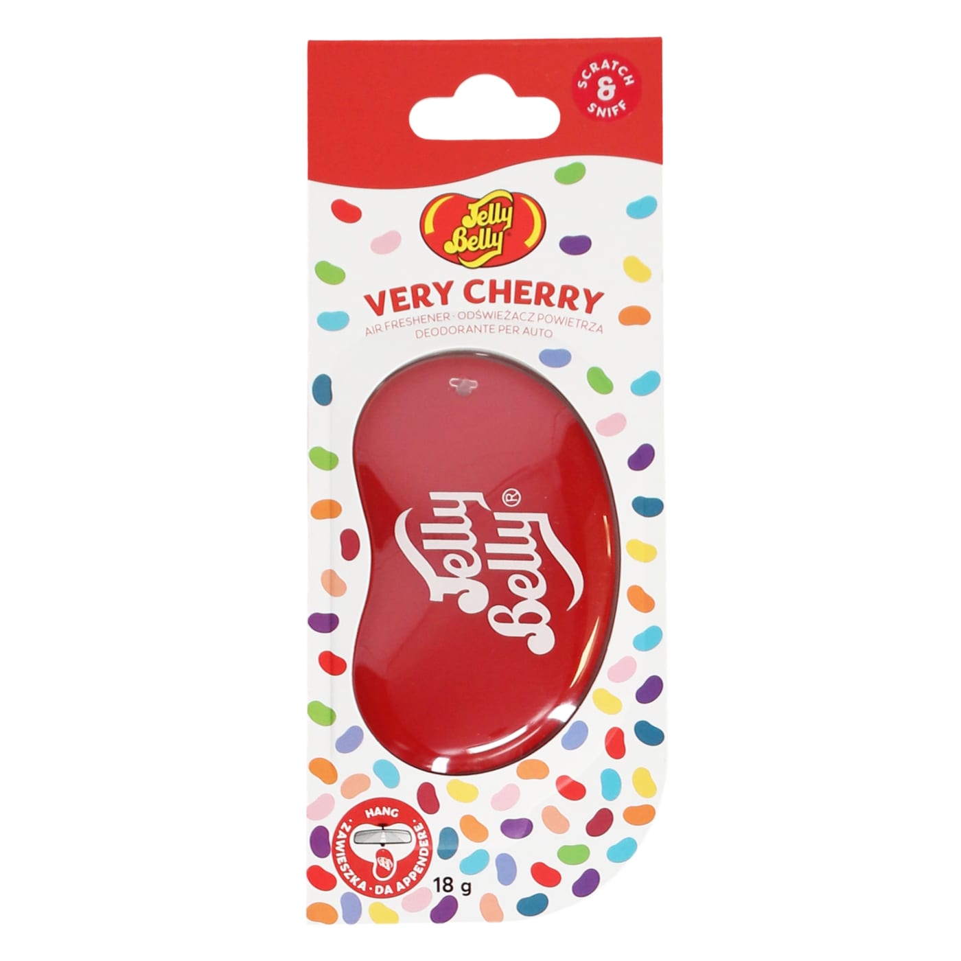 JELLY BELLY 18G 3D CAR AIR FRESHENER VERY CHERRY