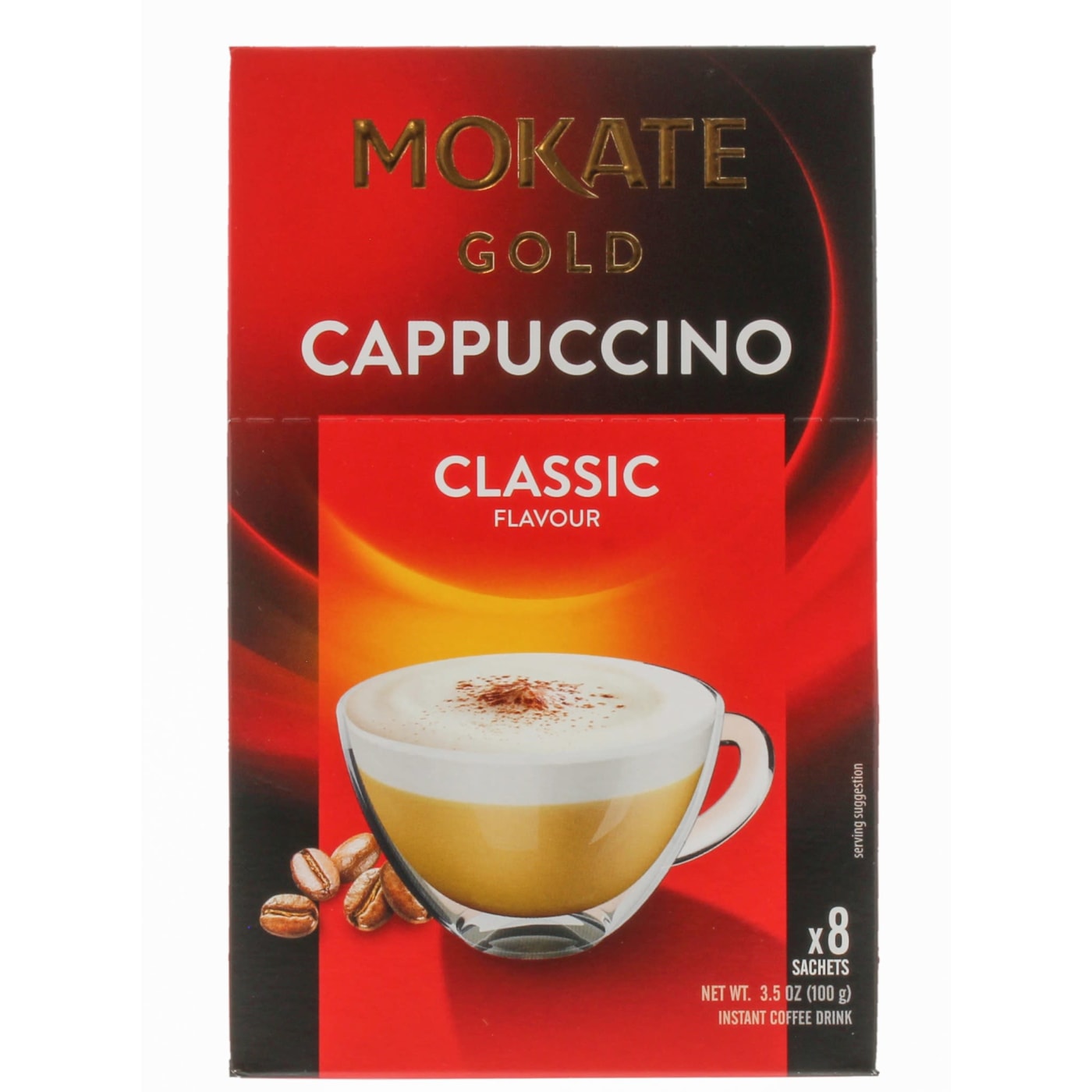 MOKATE GOLD CLASSIC 8X12.5G SACHETS CAPPUCCINO
