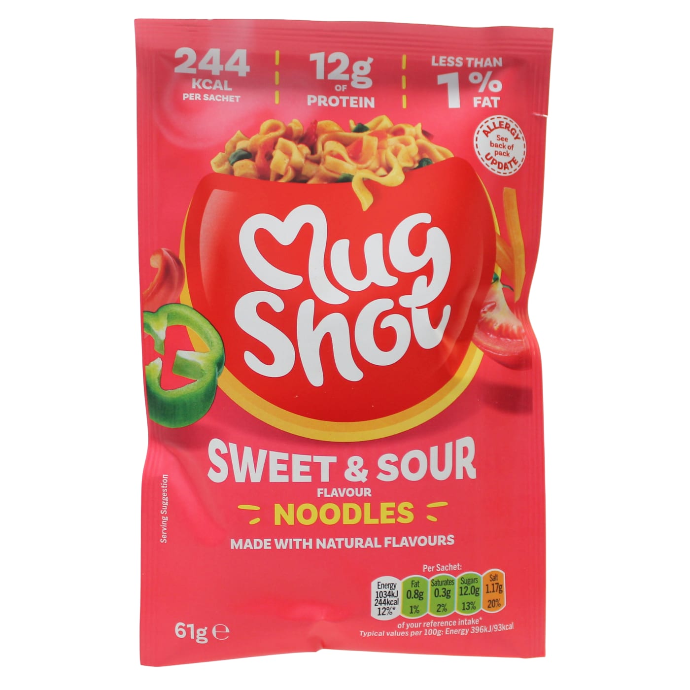 MUGSHOT 61G NOODLES SWEET & SOUR