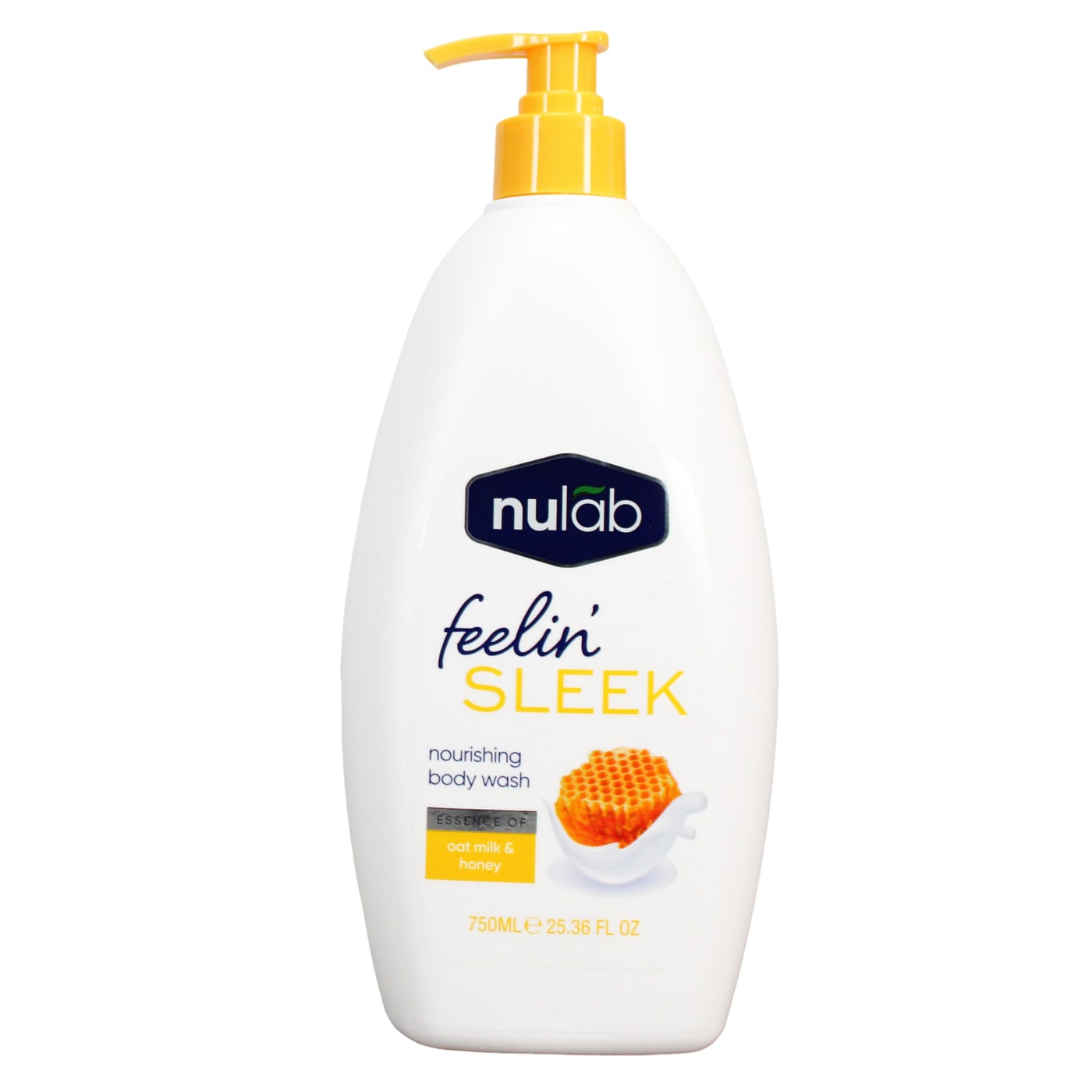 NULAB BODY WASH OAT MILK & HONEY 750ML