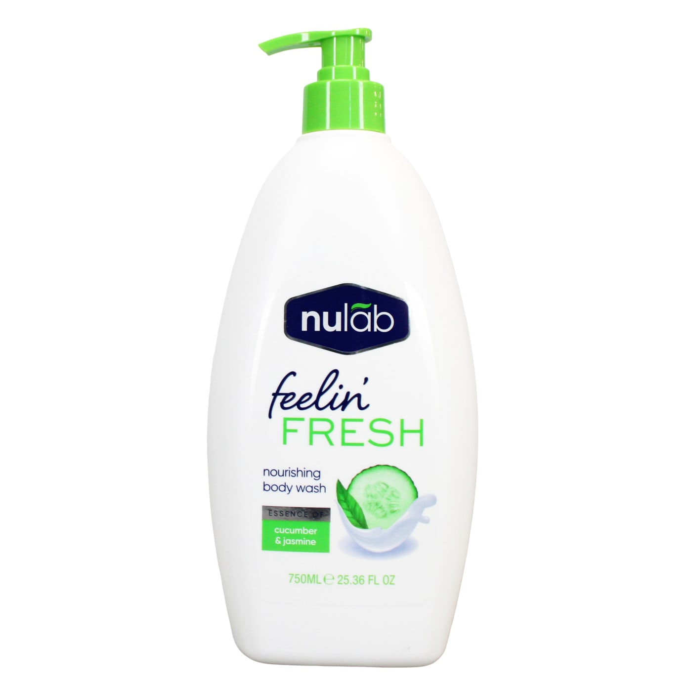 NULAB BODY WASH CUCUMBER & JASMINE 750ML