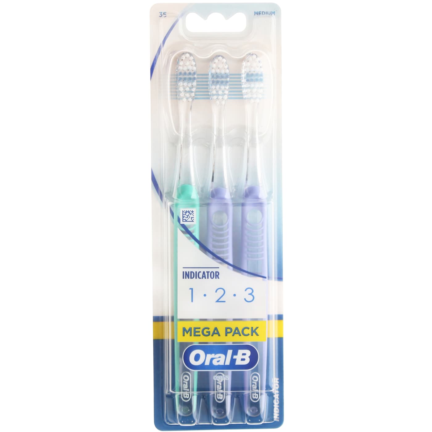 ORAL-B 123 TOOTHBRUSH INDICATOR 35M 3 PACK