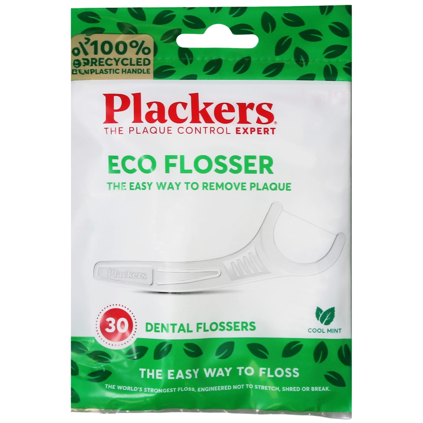 PLACKERS ECO FLOSSERS 30'S COOL MINT