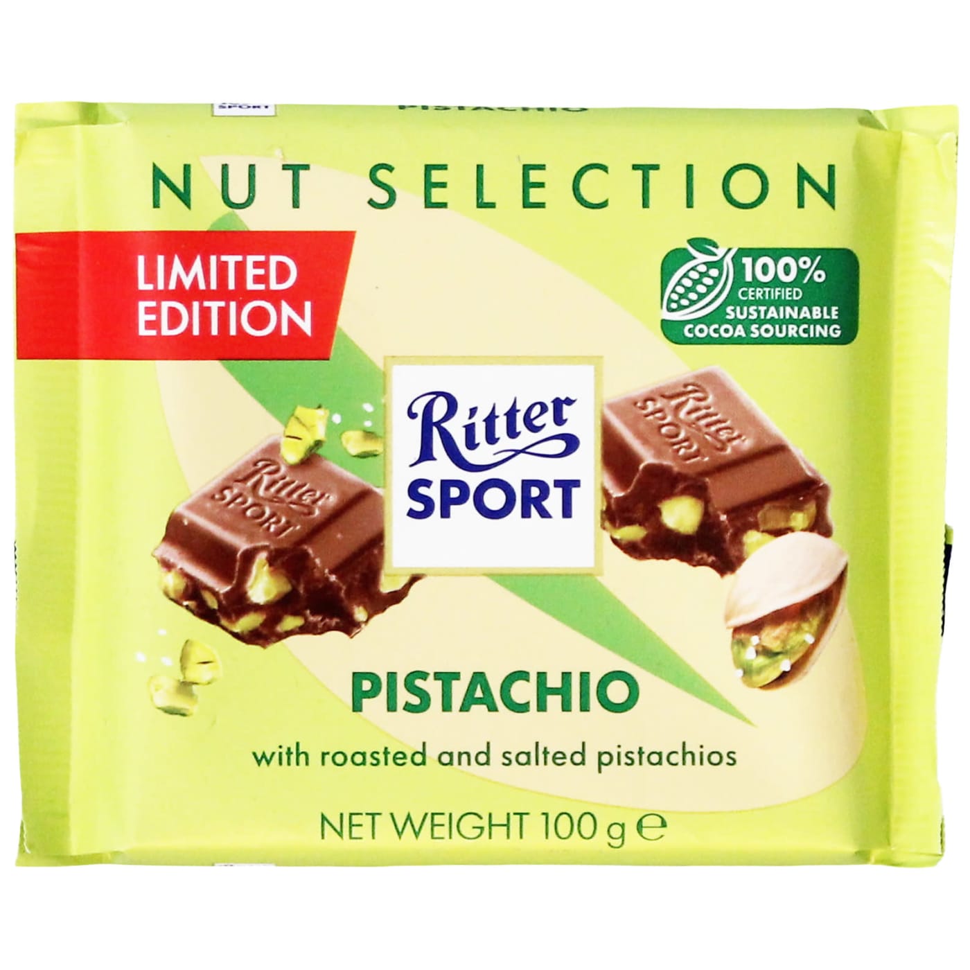 RITTER SPORT 100G PISTACHIO