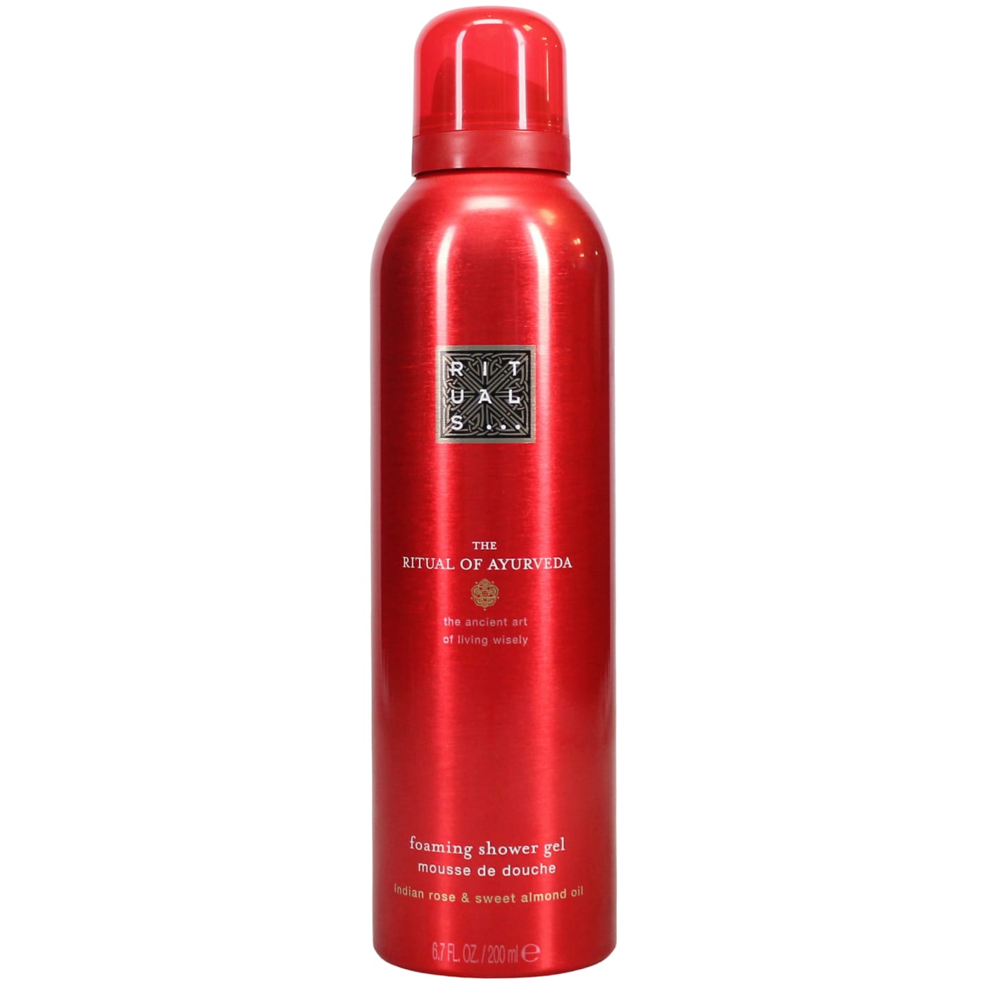 RITUALS THE RITUAL OF AYURVEDA FOAMING SHOWER GEL ROSE & ALMOND OIL 200ML