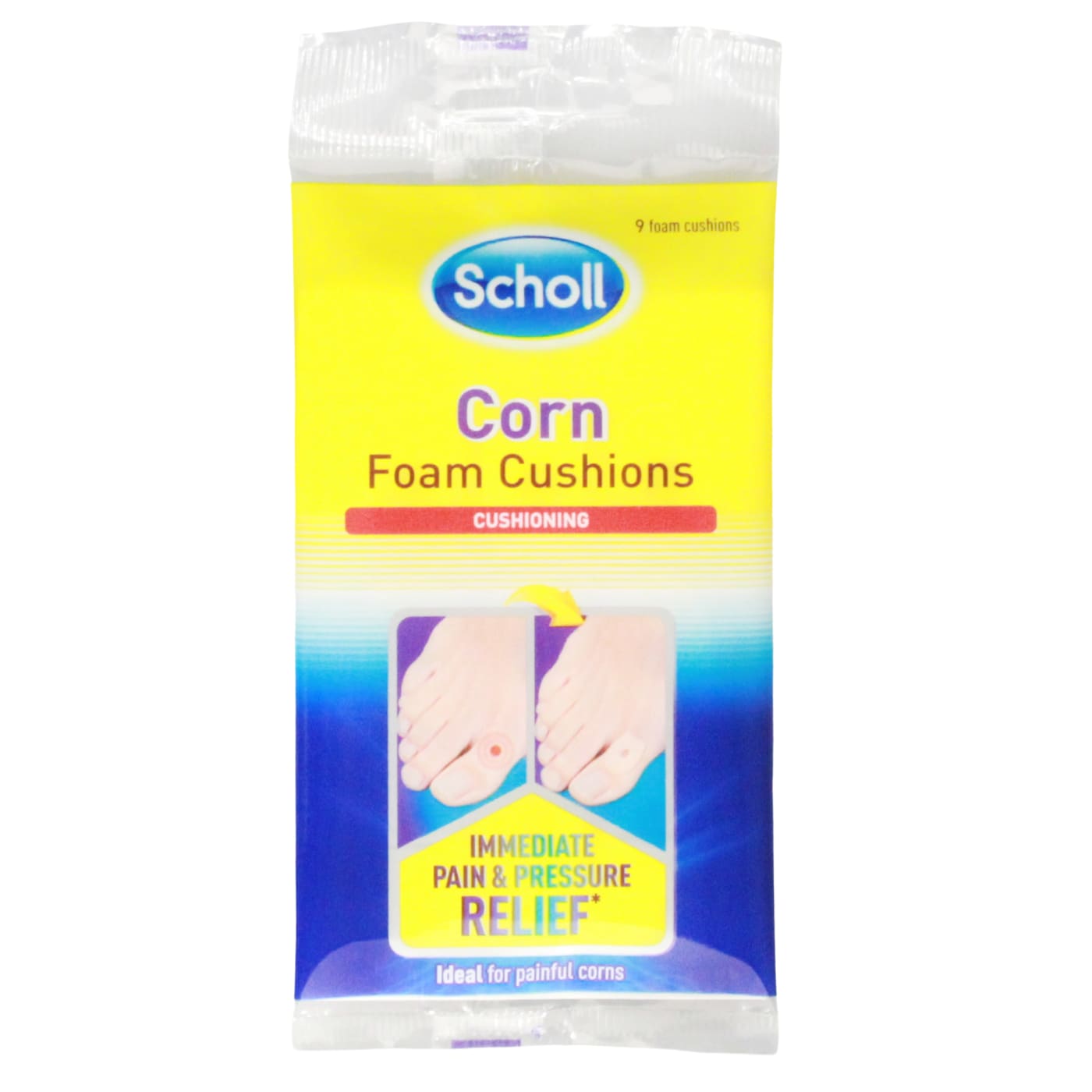 SCHOLL CORN CUSHION FOAM 9'S