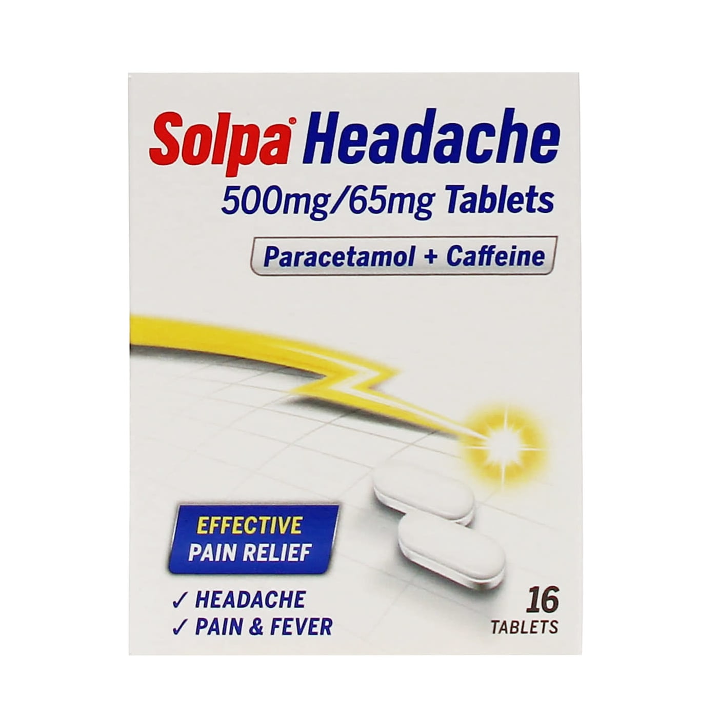 SOLPA HEADACHE RELIEF TABLETS 16'S