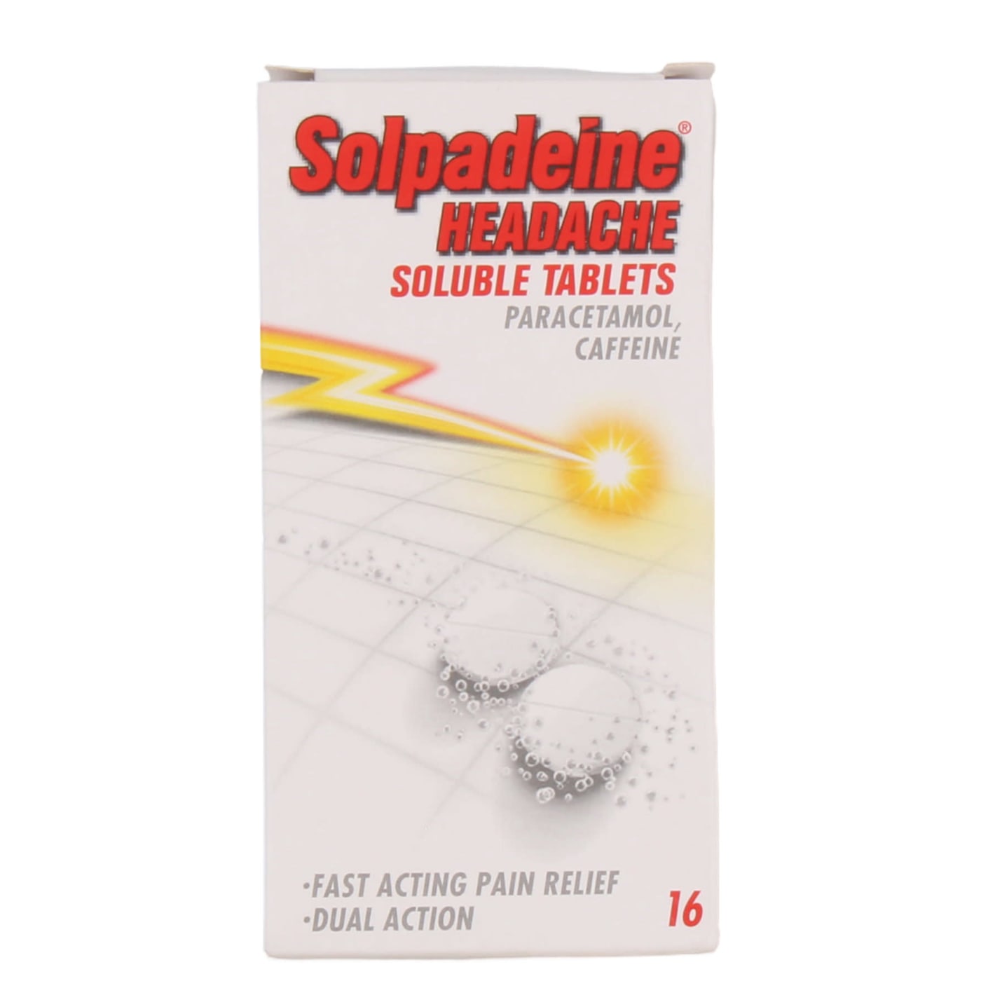 SOLPADEINE SOLUBLE HEADACHE RELIEF TABLETS 16'S