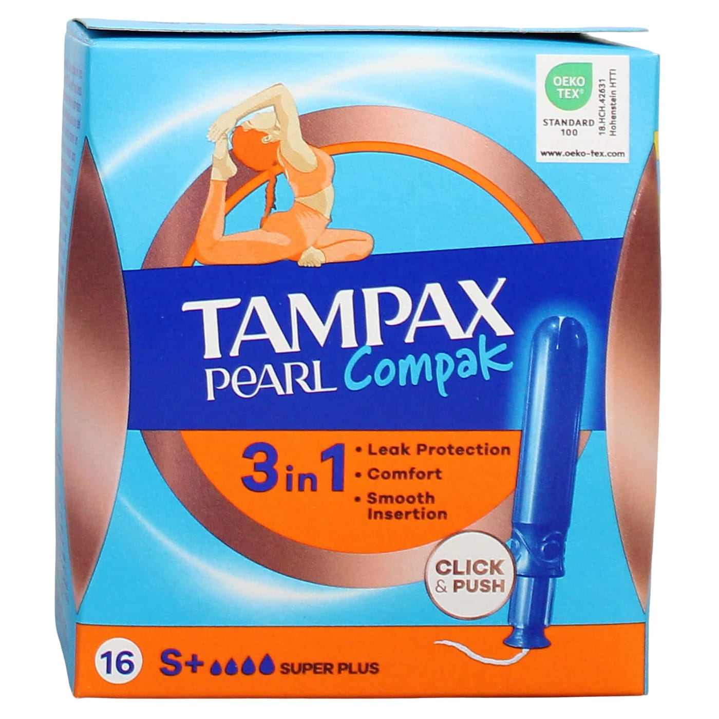 TAMPAX COMPAK PEARL SUPER PLUS 16'S