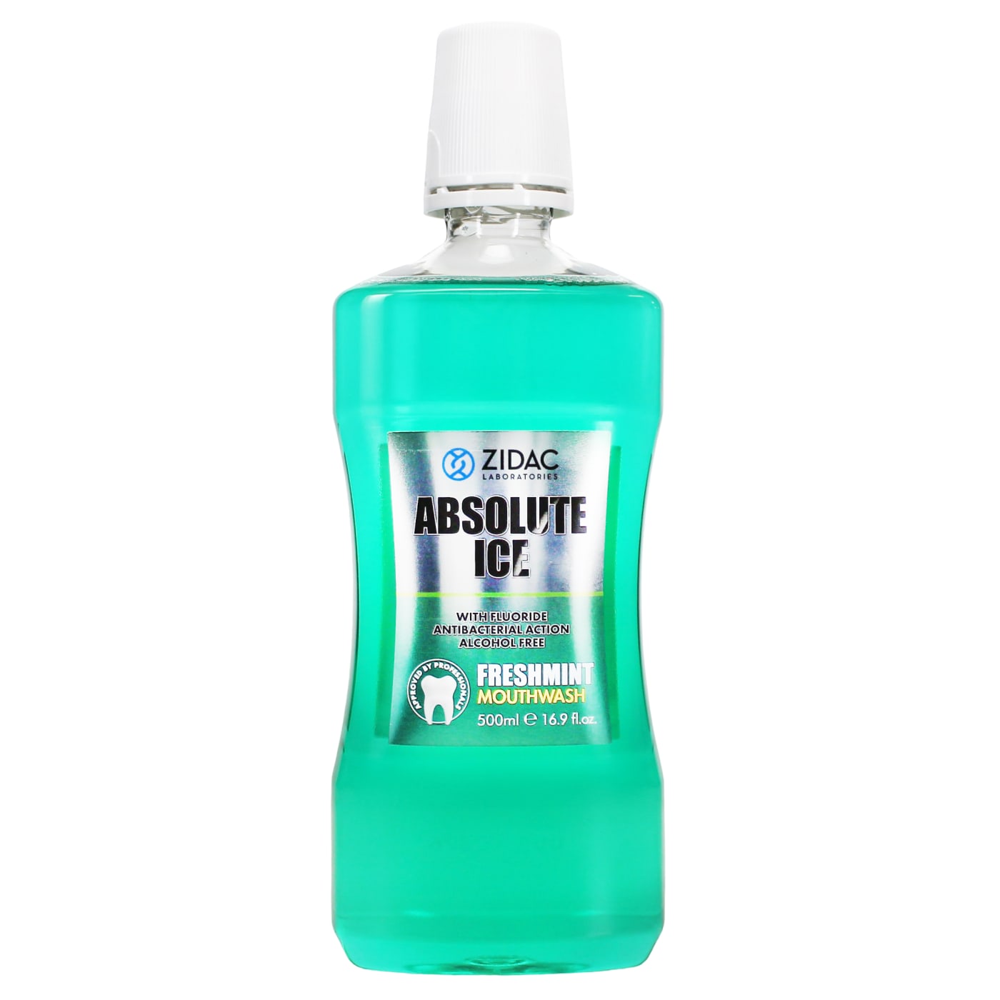 ZIDAC ABSOLUTE ICE MOUTHWASH FRESHMINT 500ML