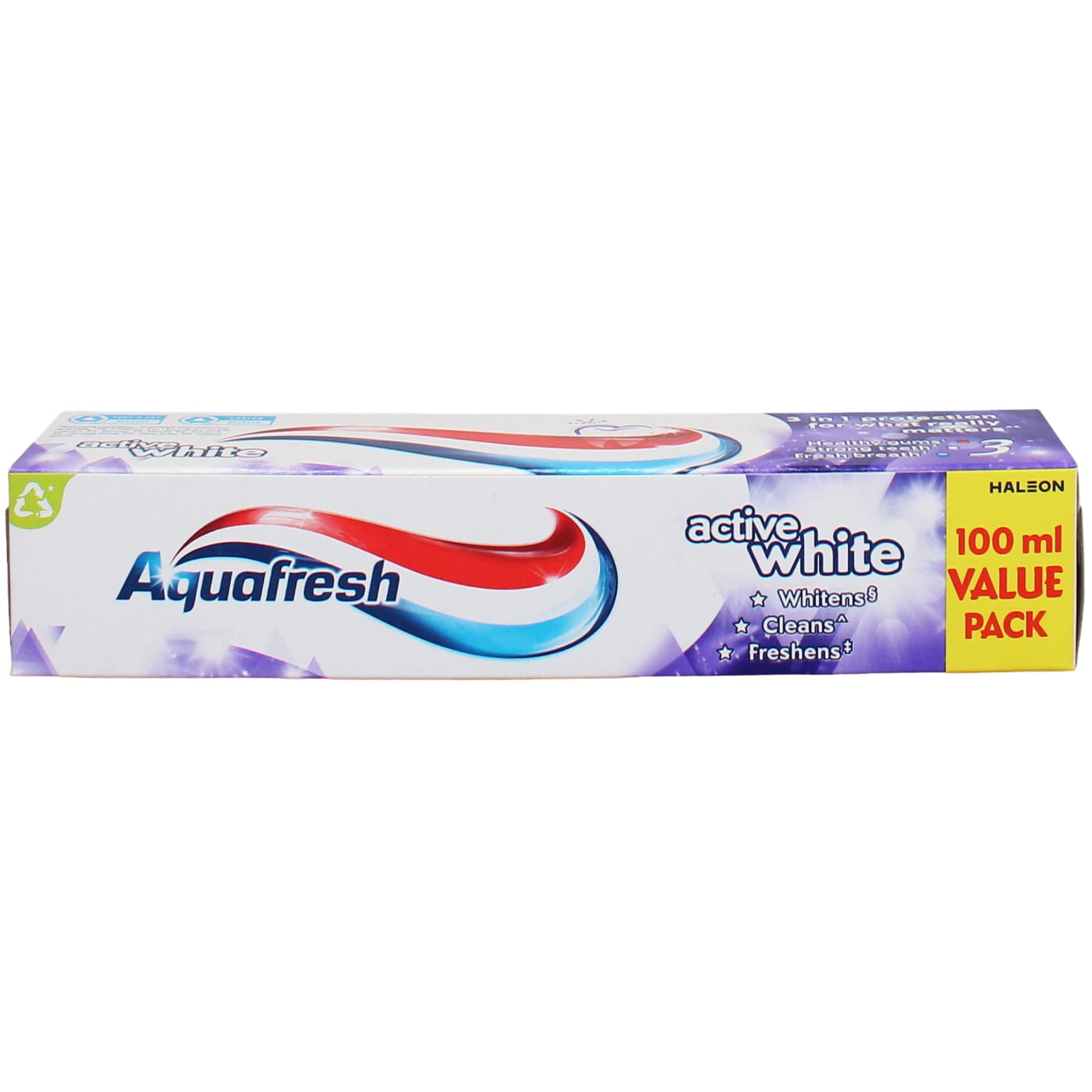AQUAFRESH TOOTHPASTE ACTIVE WHITE 100ML