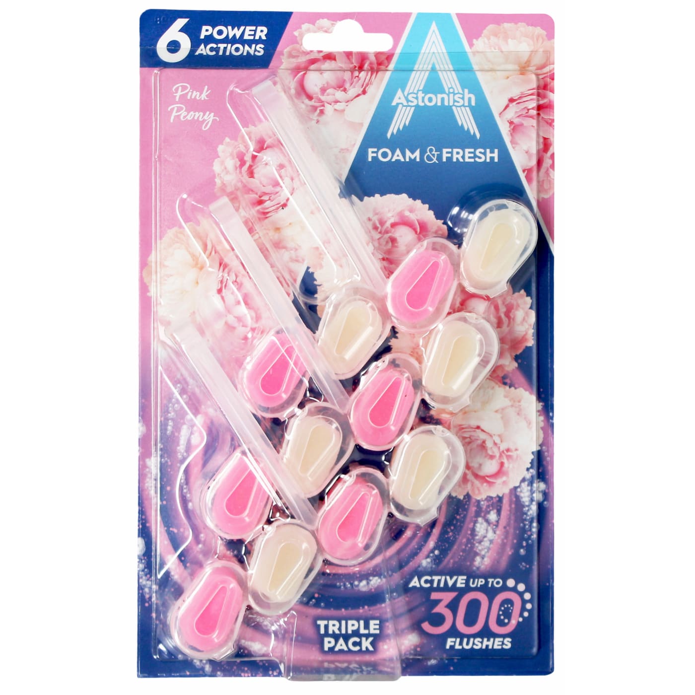 ASTONISH FOAM & FRESH PINK PEONY RIM BLOCKS 3PK