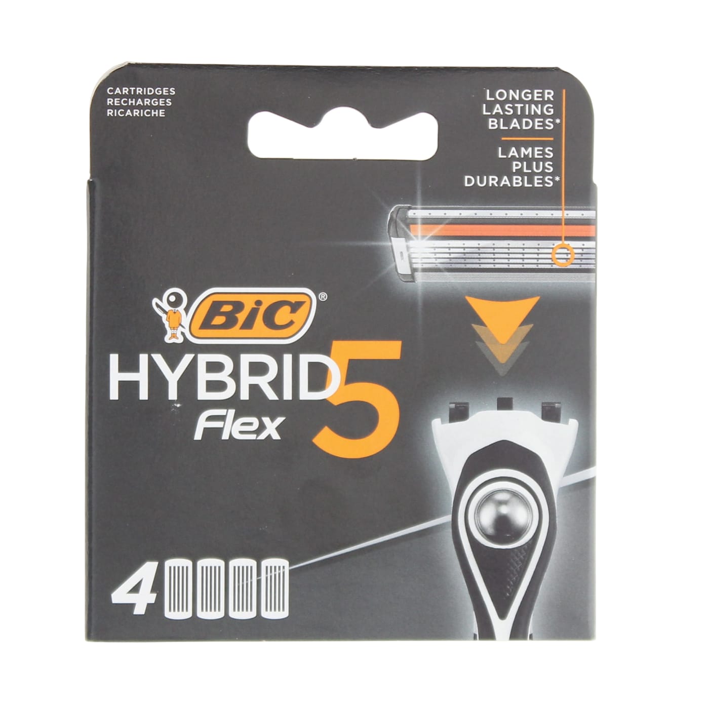 BIC HYBRID 5 FLEX BLADES 4'S