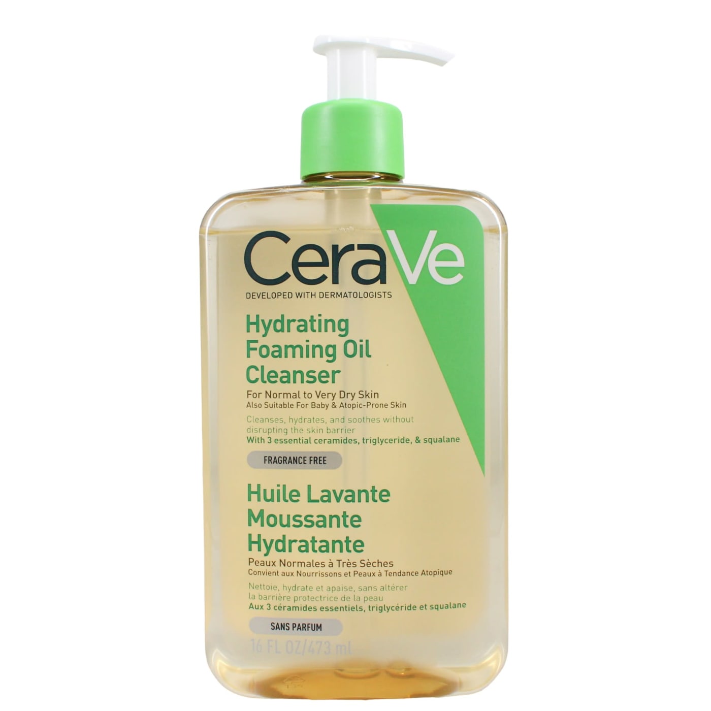 CERAVE HYDRATING FOAMING OIL 473ML