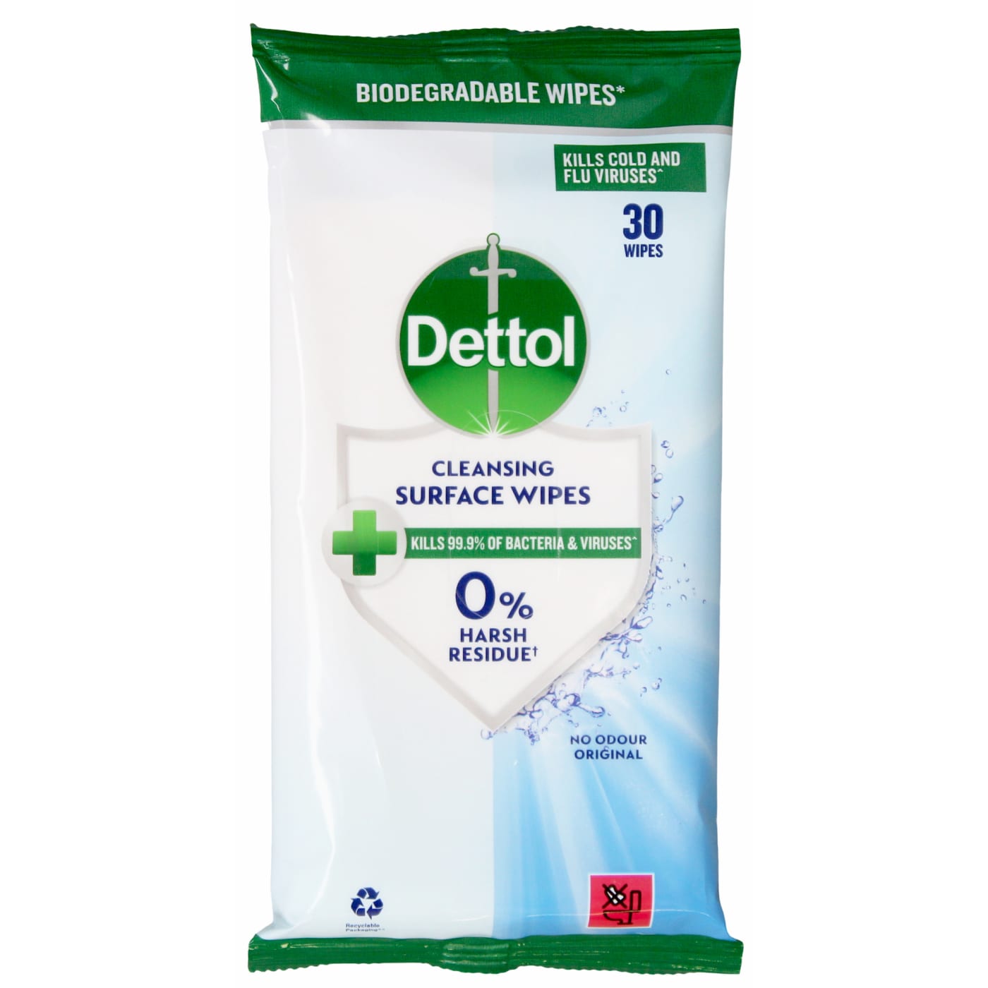 DETTOL ANTI-BACTERIAL SURFACE WIPES 30'S