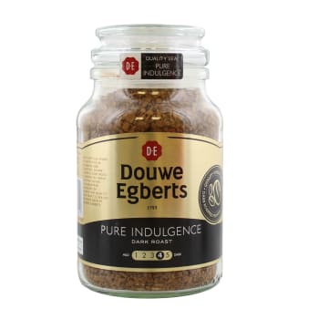 DOUWE EGBERTS 190G INSTANT COFFEE PURE INDULGENCE DARK ROAST