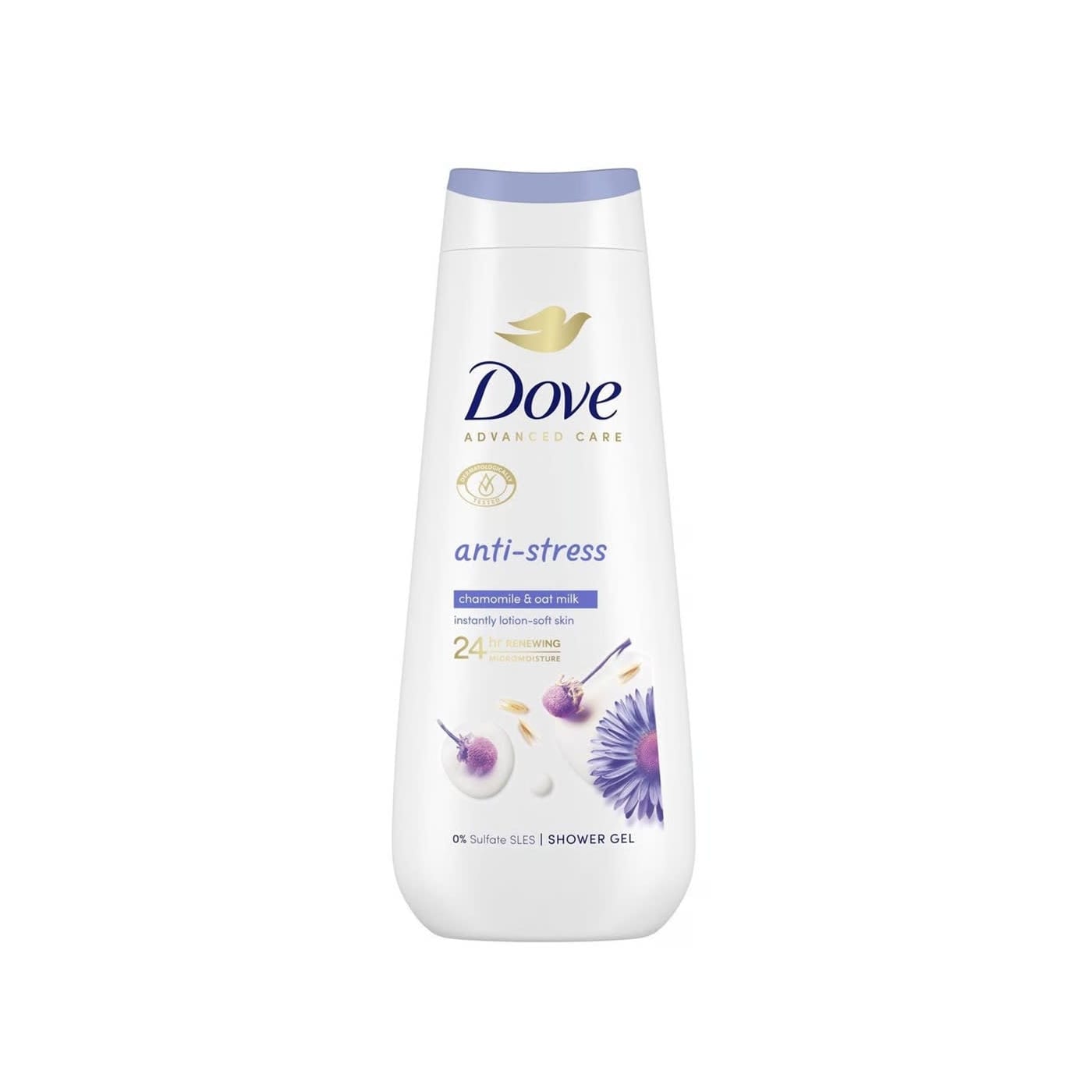 DOVE ADVANCED CARE SHOWER GEL ANTI-STRESS CHAMOMILE OAT MILK 600ML