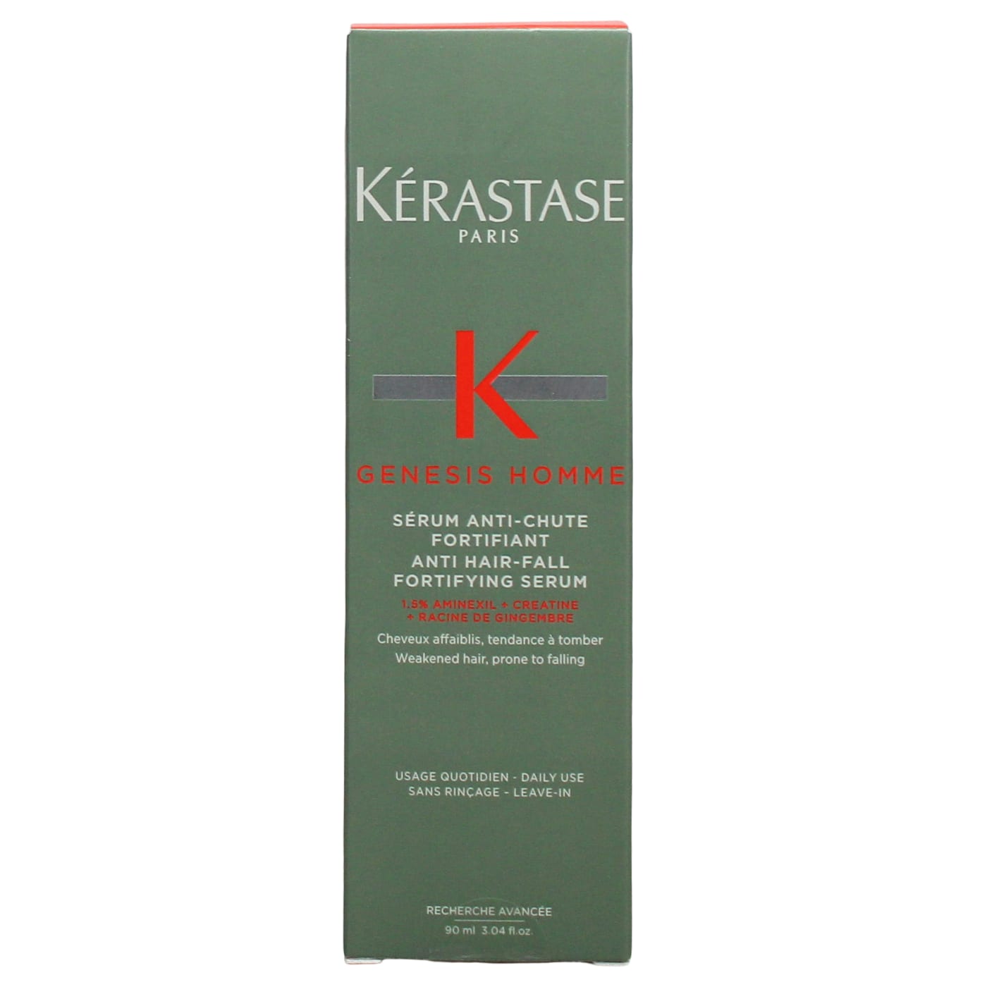 KÉRASTASE HAIR SERUM GENESIS HOMME, ANTI-HAIR FALL FORTIFYING, FOR WEAKENED HAIR WITH AMINEXIL 90ML